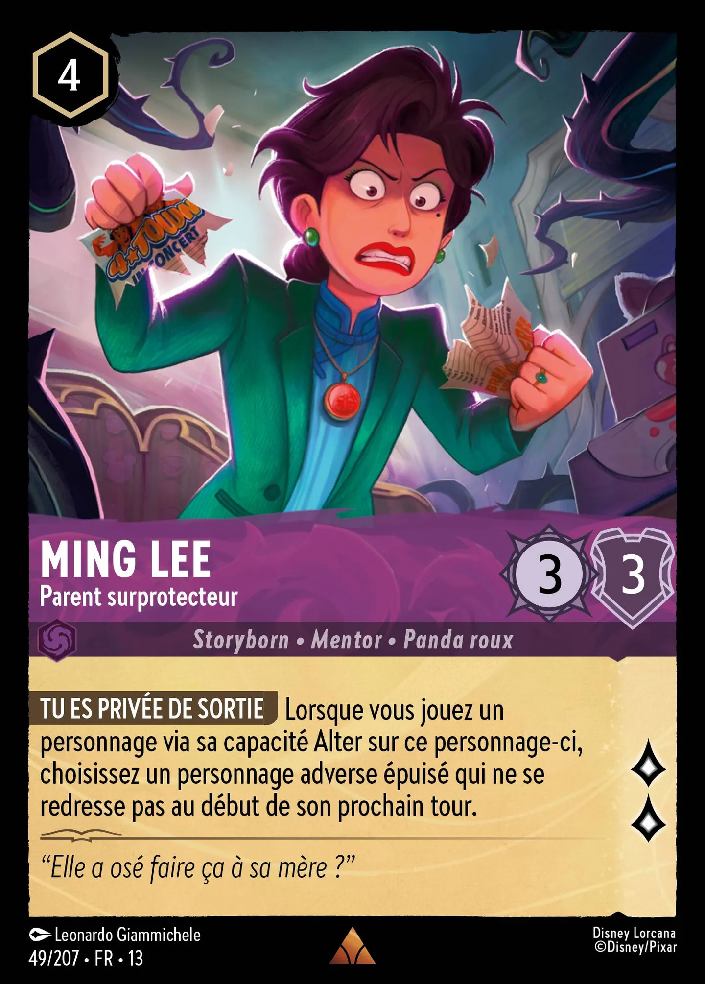 Ming Lee - Parent surprotecteur — Attack of the Vine! — Lorcana