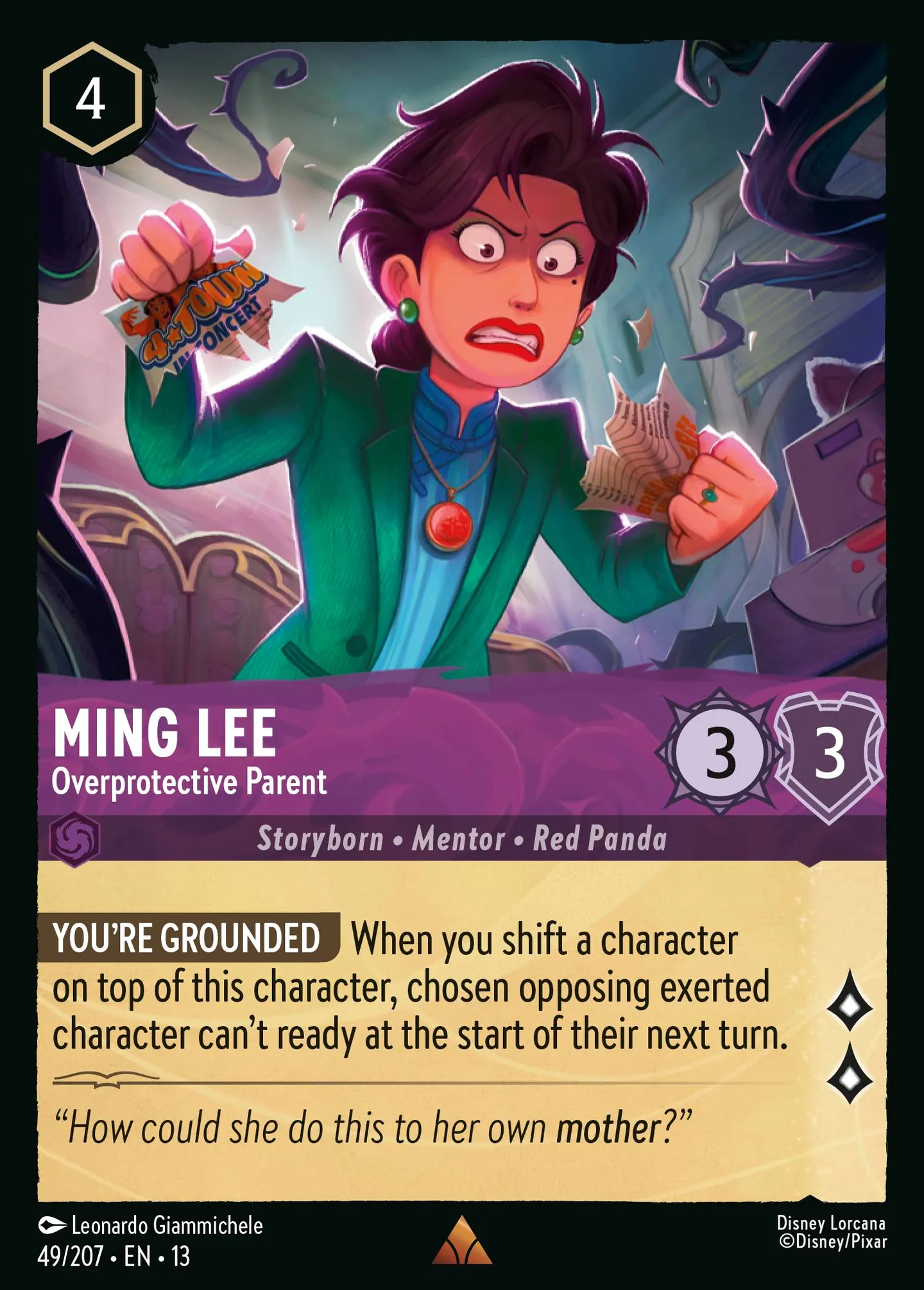 Ming Lee - Parent surprotecteur — Attack of the Vine! — Lorcana