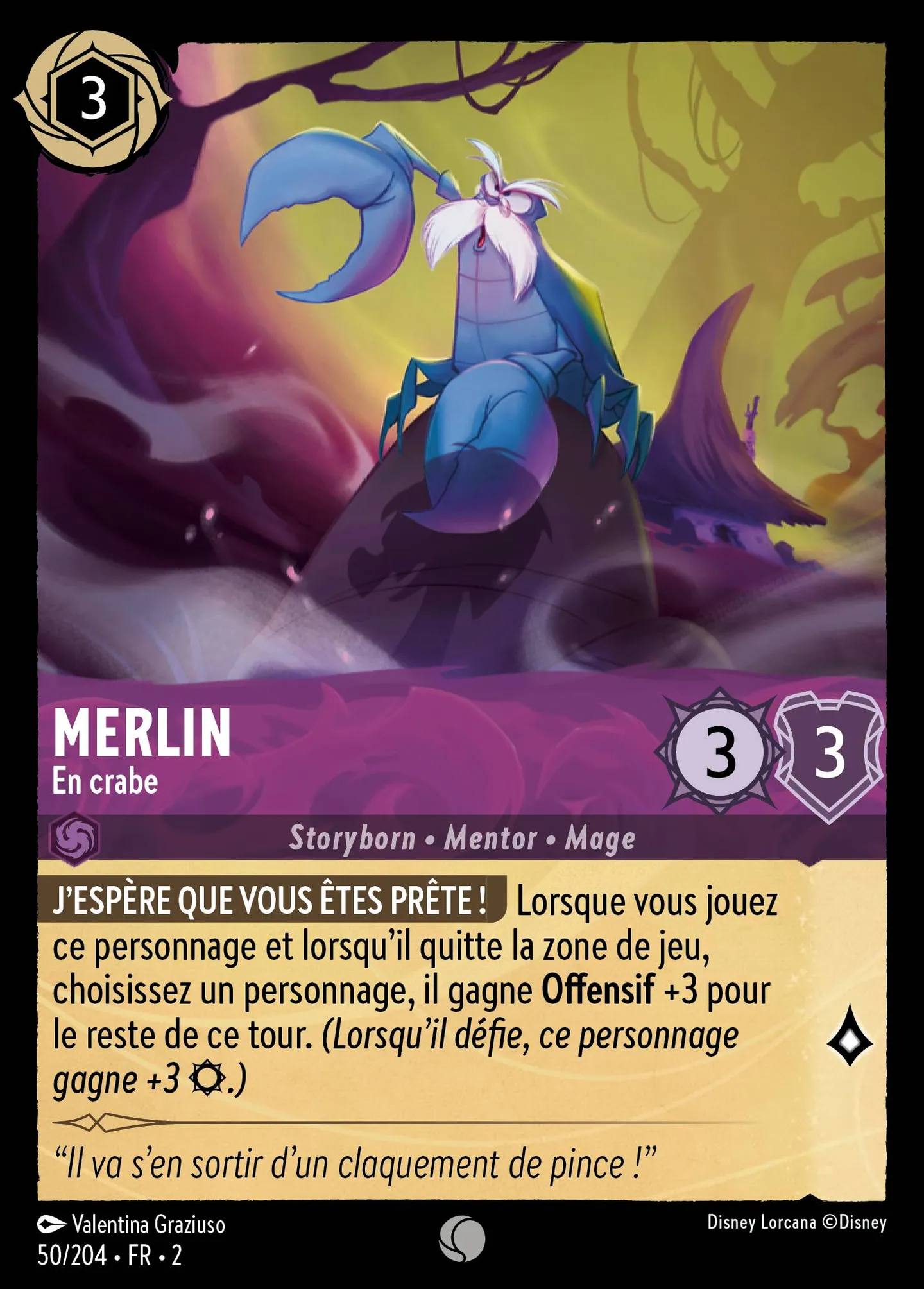 Merlin - En crabe — Rise of the Floodborn — Lorcana