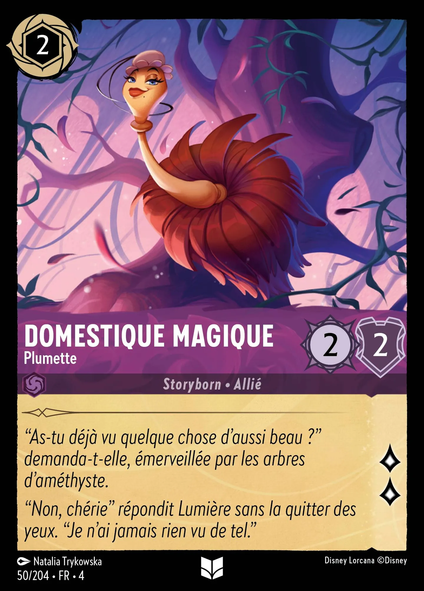 Domestique Magique - Plumette — Ursula's Return — Lorcana