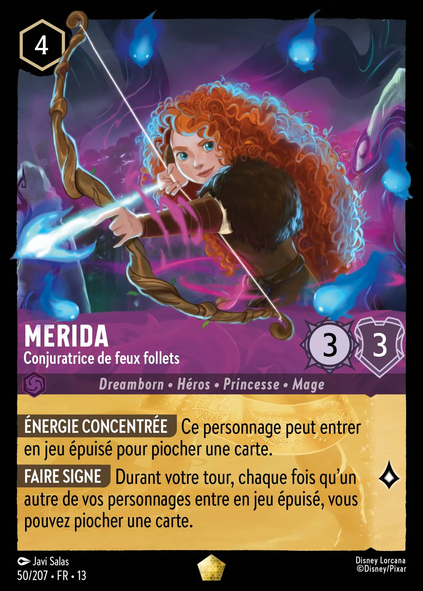 Merida - Conjuratrice de feux follets — Attack of the Vine! — Lorcana