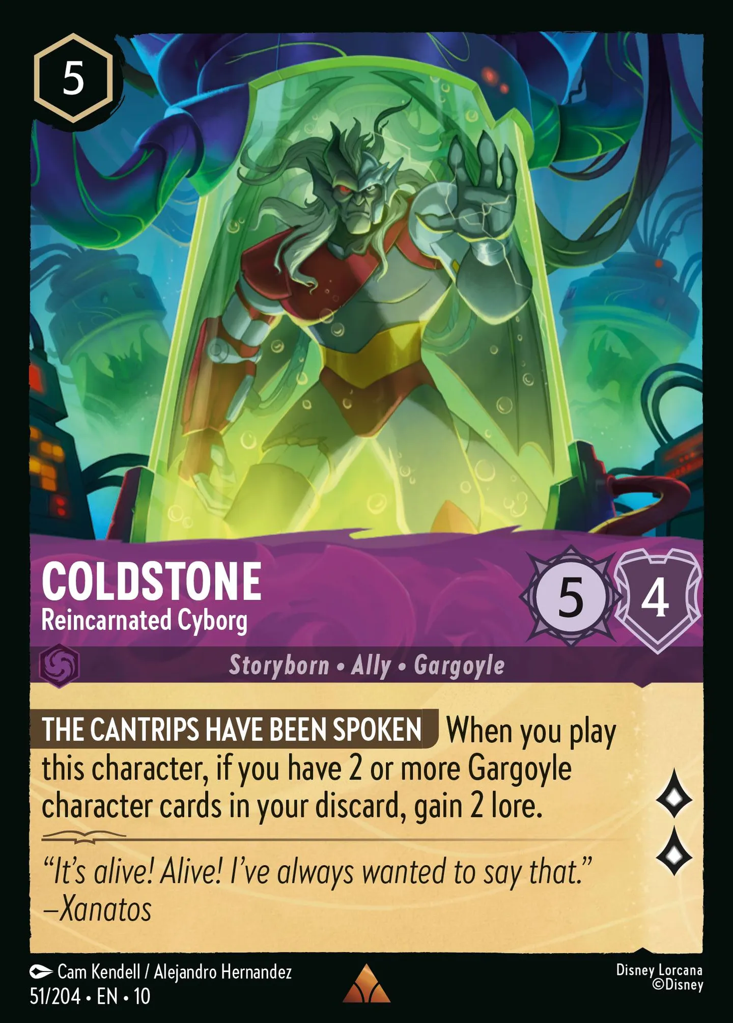 Coldstone - Réincarné en cyborg — Whispers in the Well — Lorcana