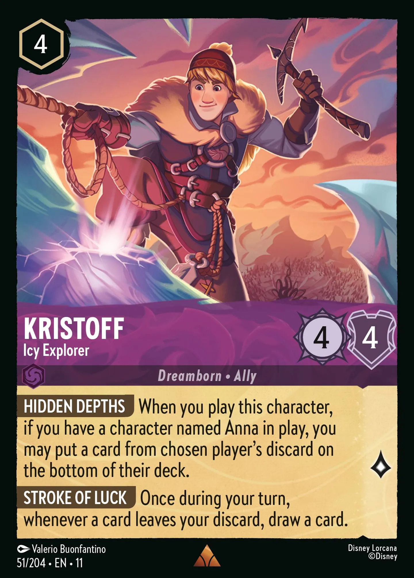 Kristoff - Explorateur des glaces — Winterspell — Lorcana