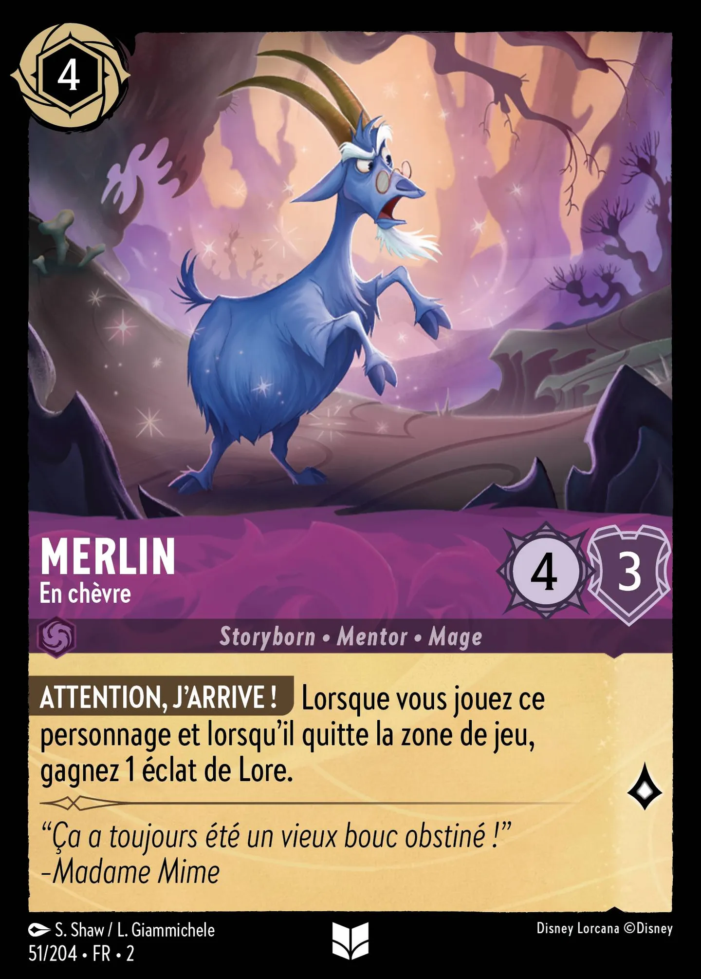 Merlin - En chèvre — Rise of the Floodborn — Lorcana