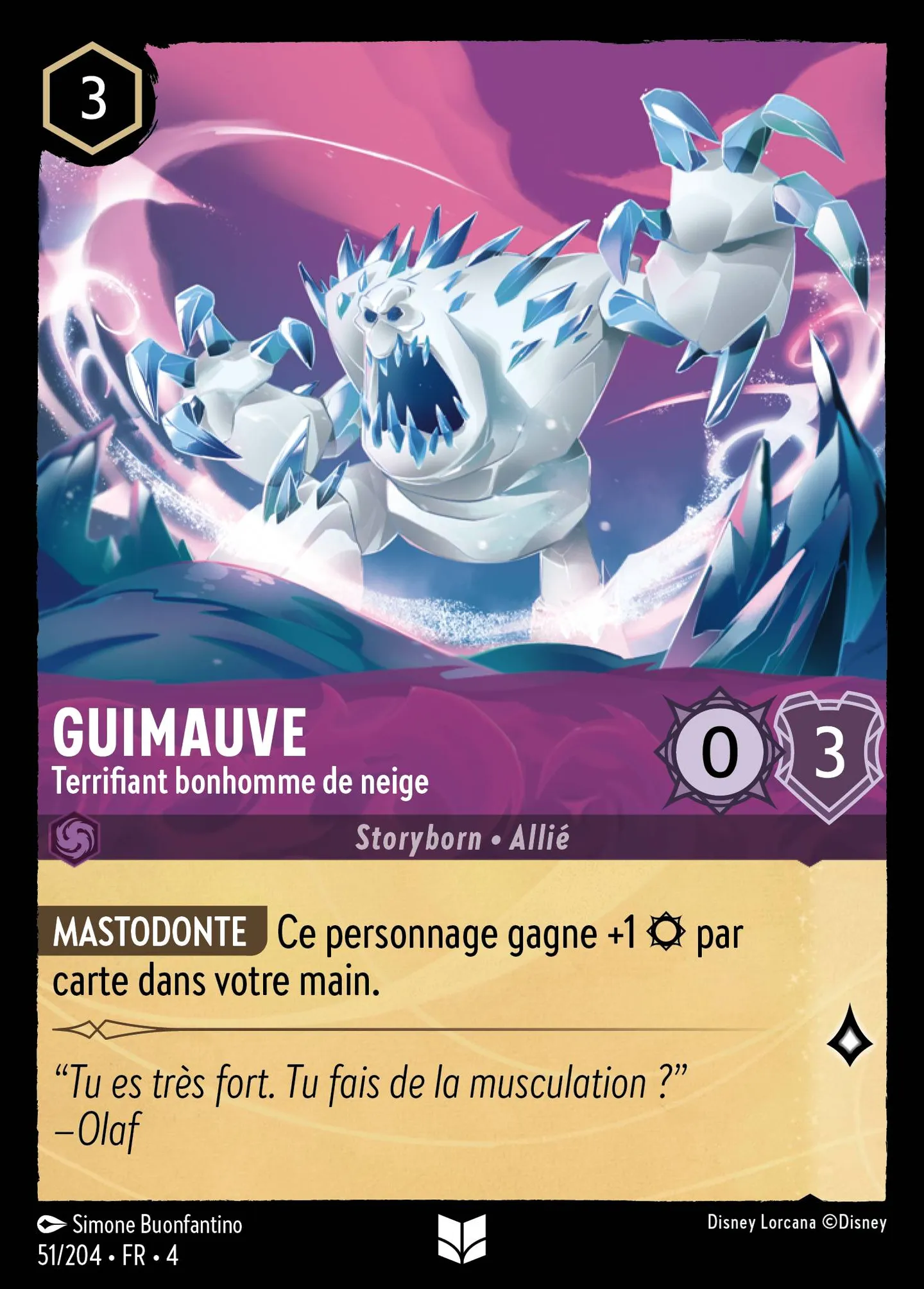 Guimauve - Terrifiant bonhomme de neige — Ursula's Return — Lorcana