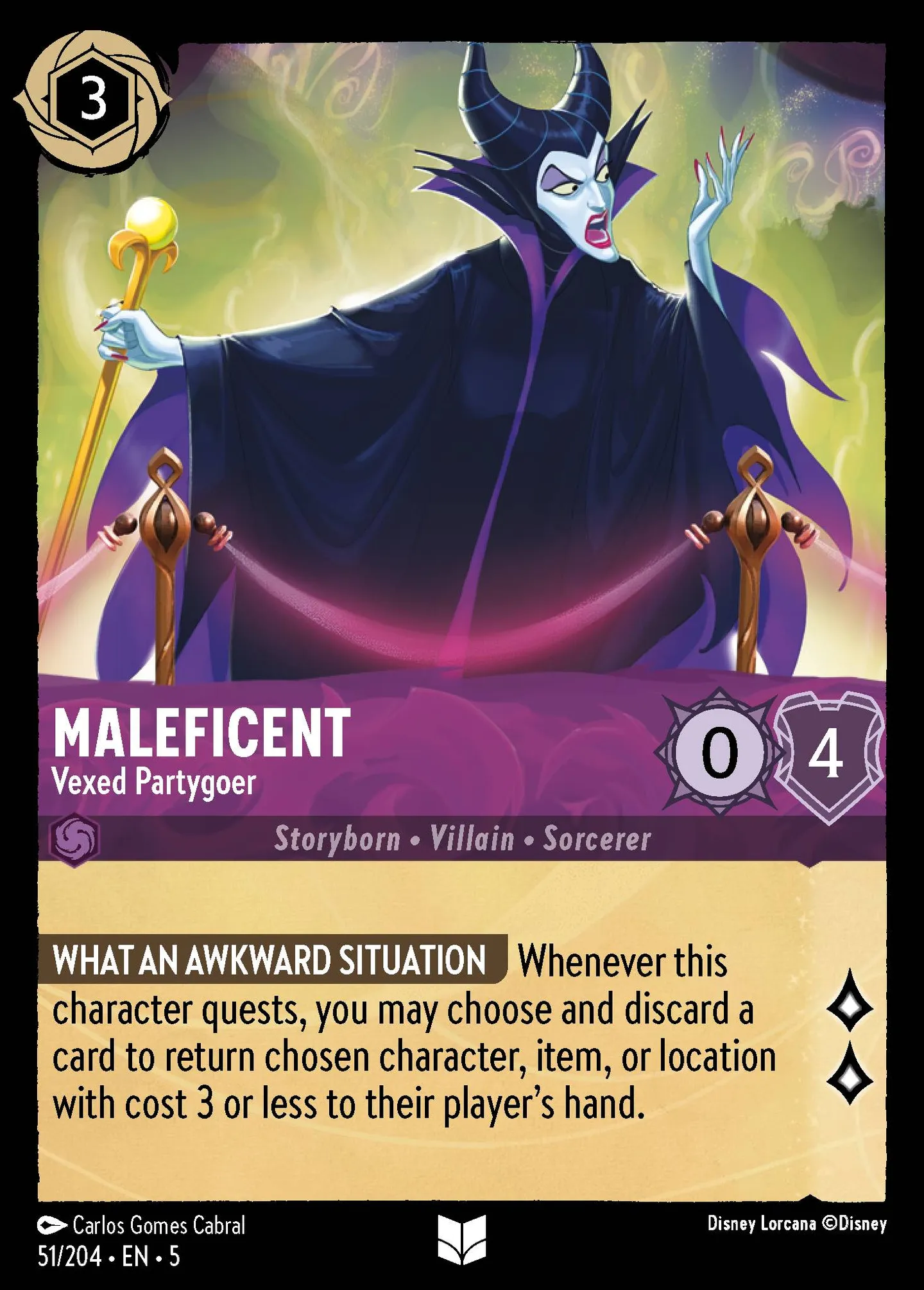 Maléfique - Fêtarde vexée — Shimmering Skies — Lorcana