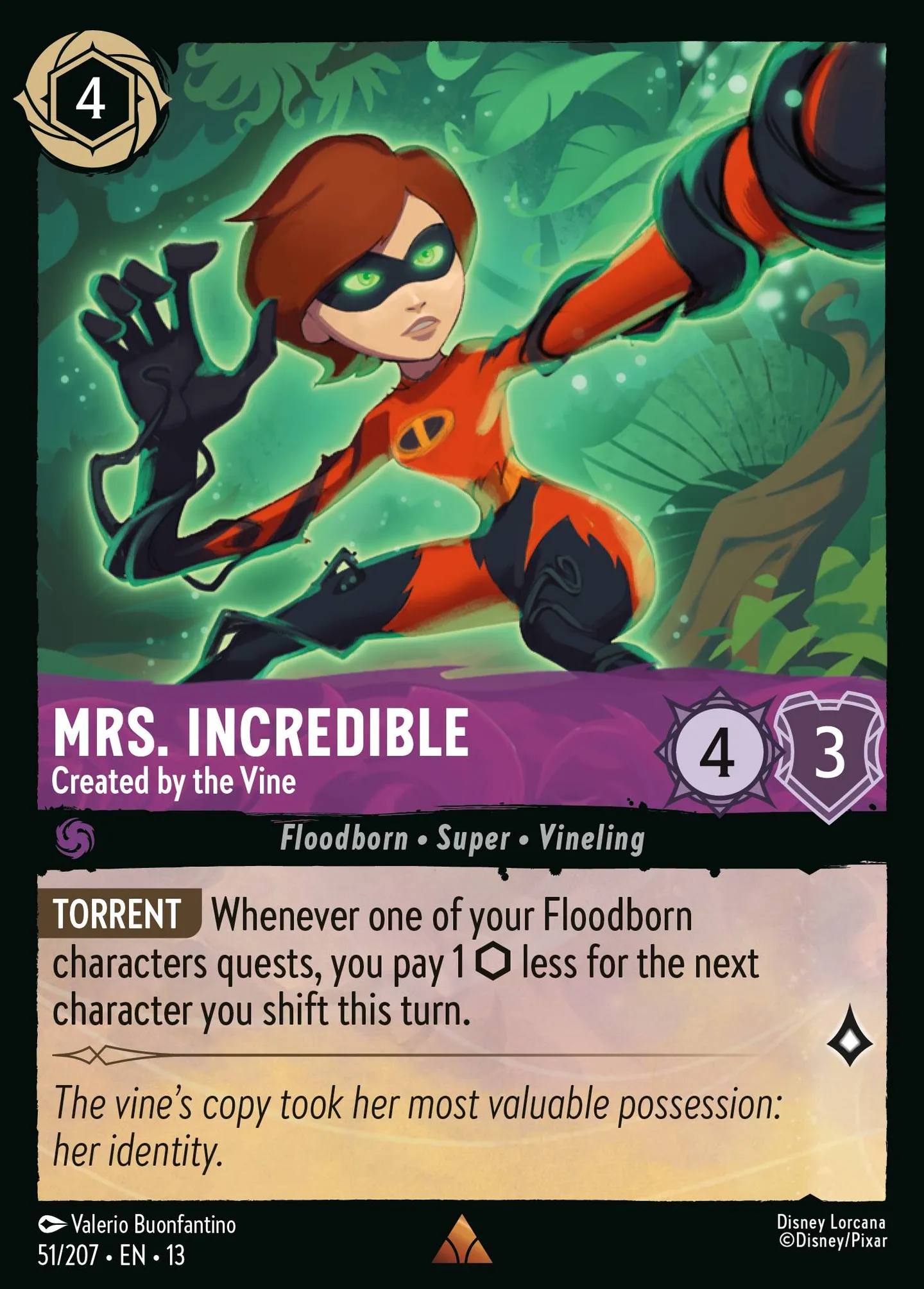 Mme Indestructible - Créée par la Plante — Attack of the Vine! — Lorcana
