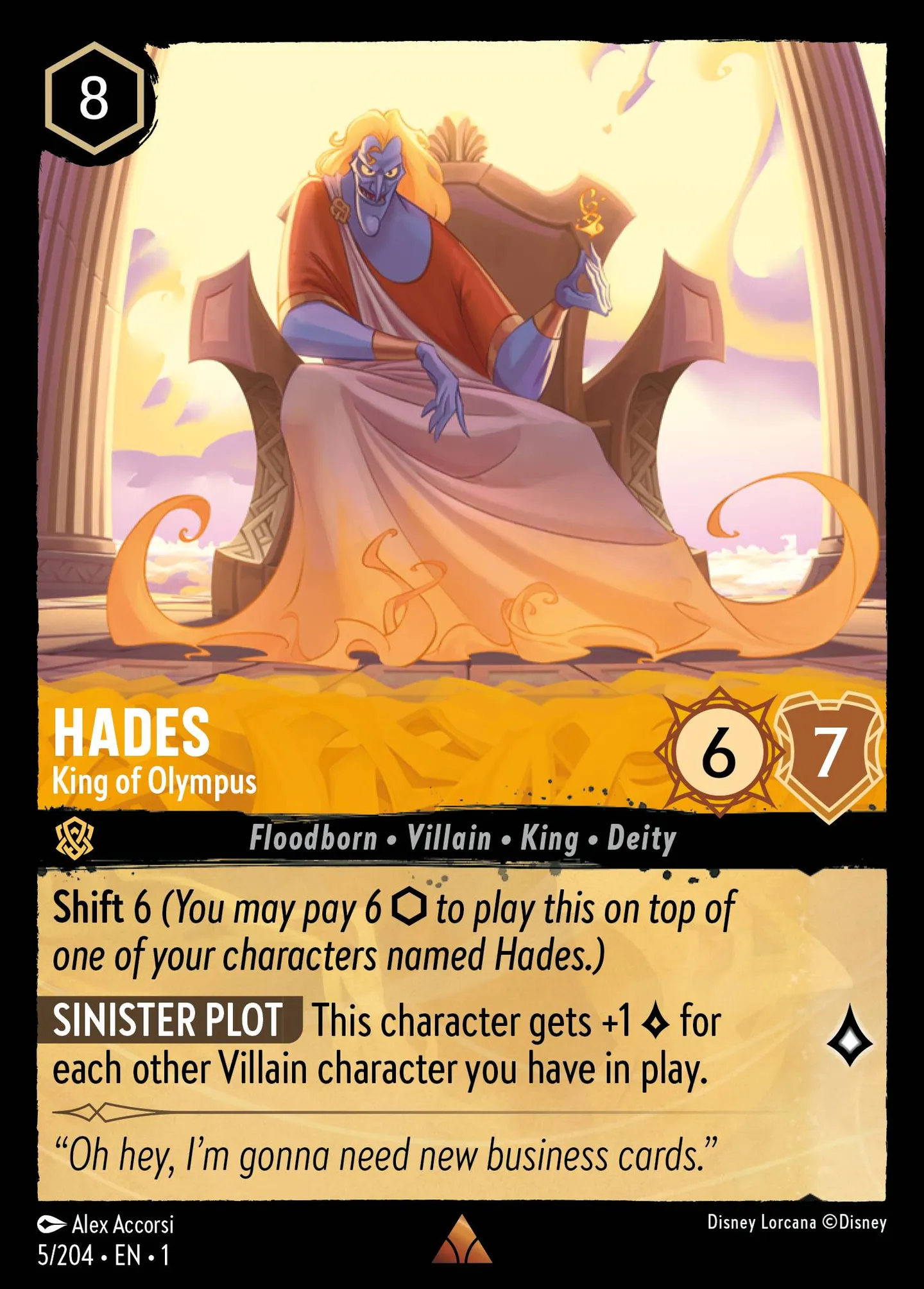 Hades - King of Olympus — The First Chapter — Lorcana