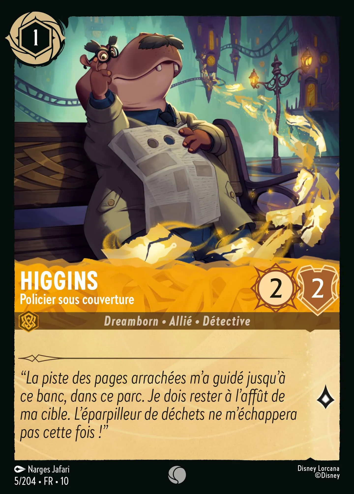 Higgins - Policier sous couverture — Whispers in the Well — Lorcana