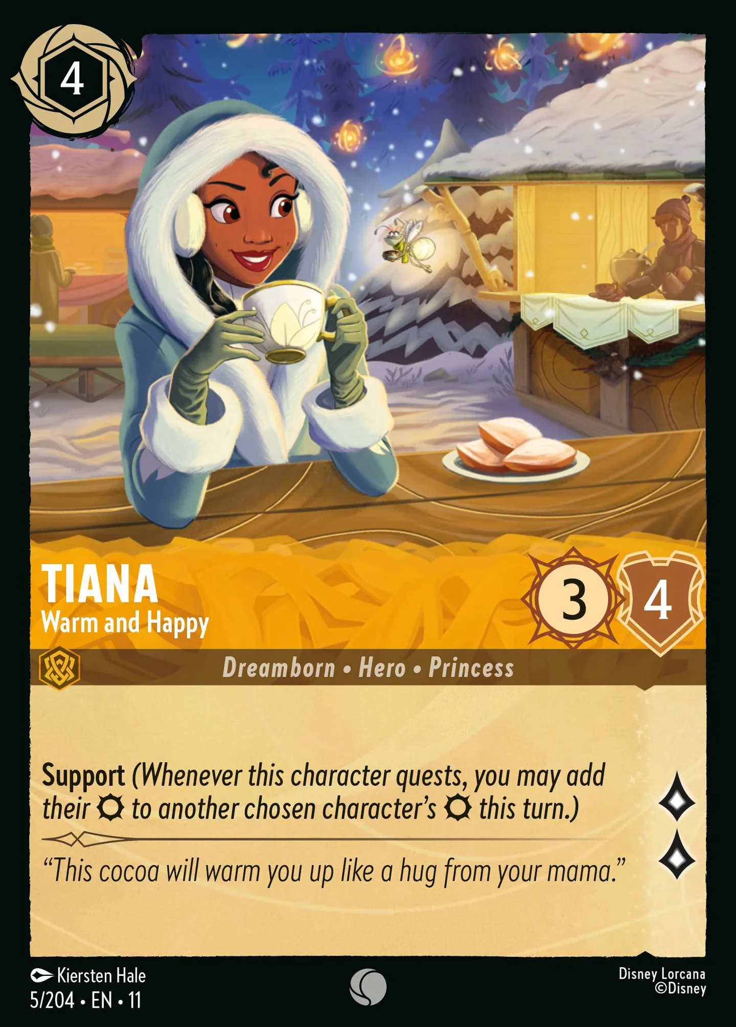 Tiana - Réchauffée et heureuse — Winterspell — Lorcana