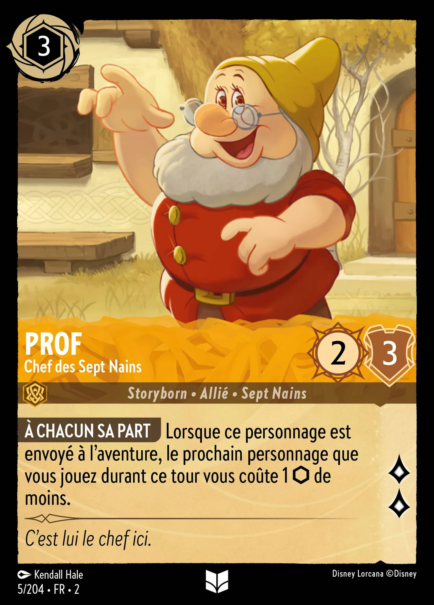 Prof - Chef des Sept Nains — Rise of the Floodborn — Lorcana