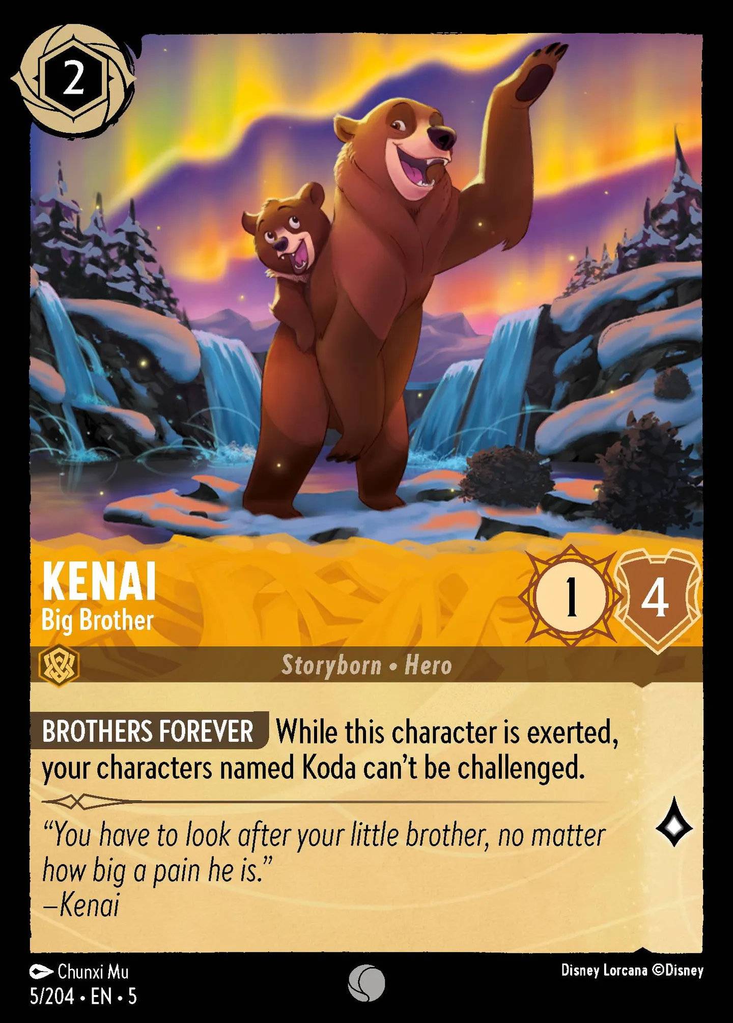 Kenaï - Grand frère — Shimmering Skies — Lorcana