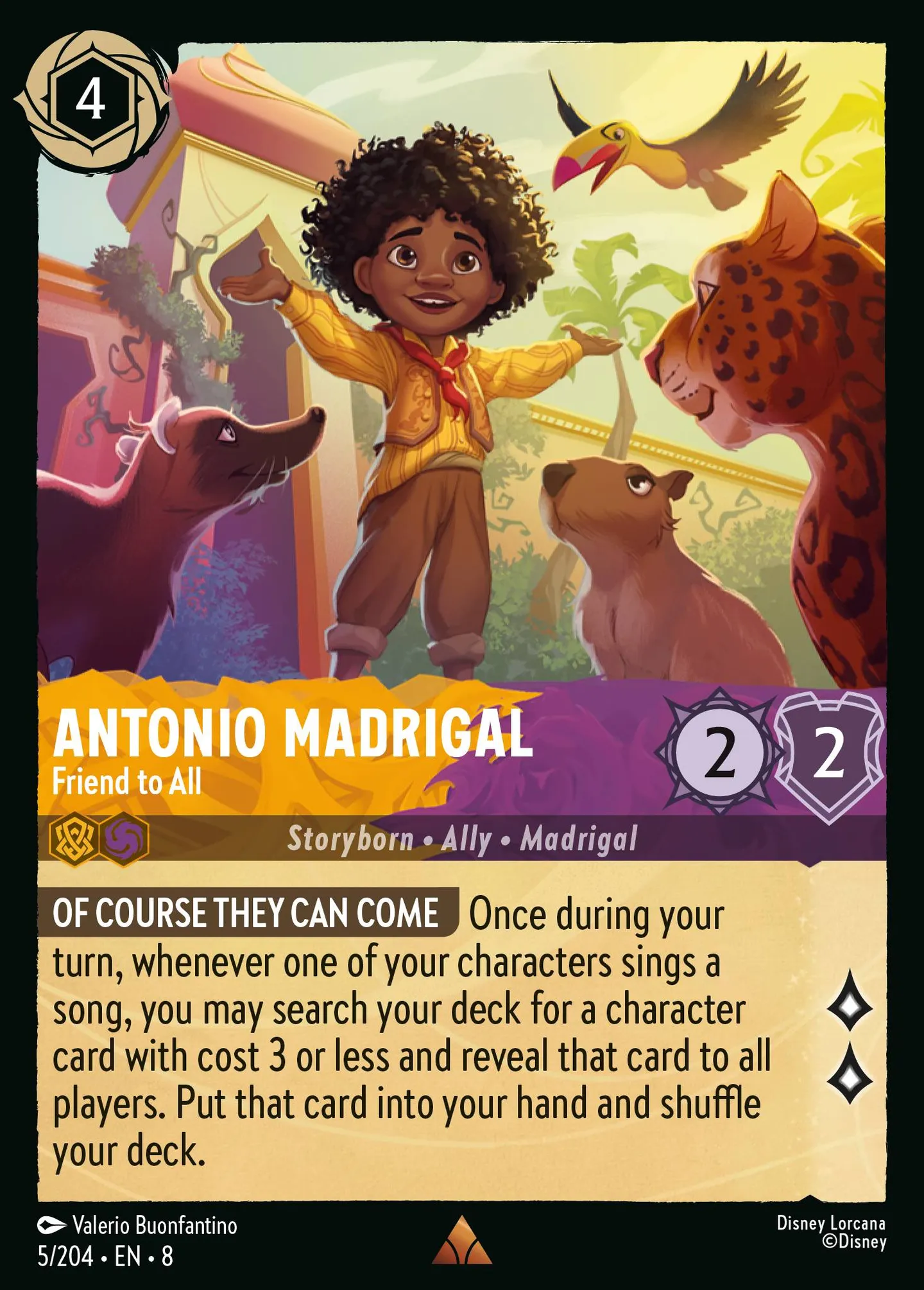Antonio Madrigal - Friend to All — The Reign of Jafar — Lorcana