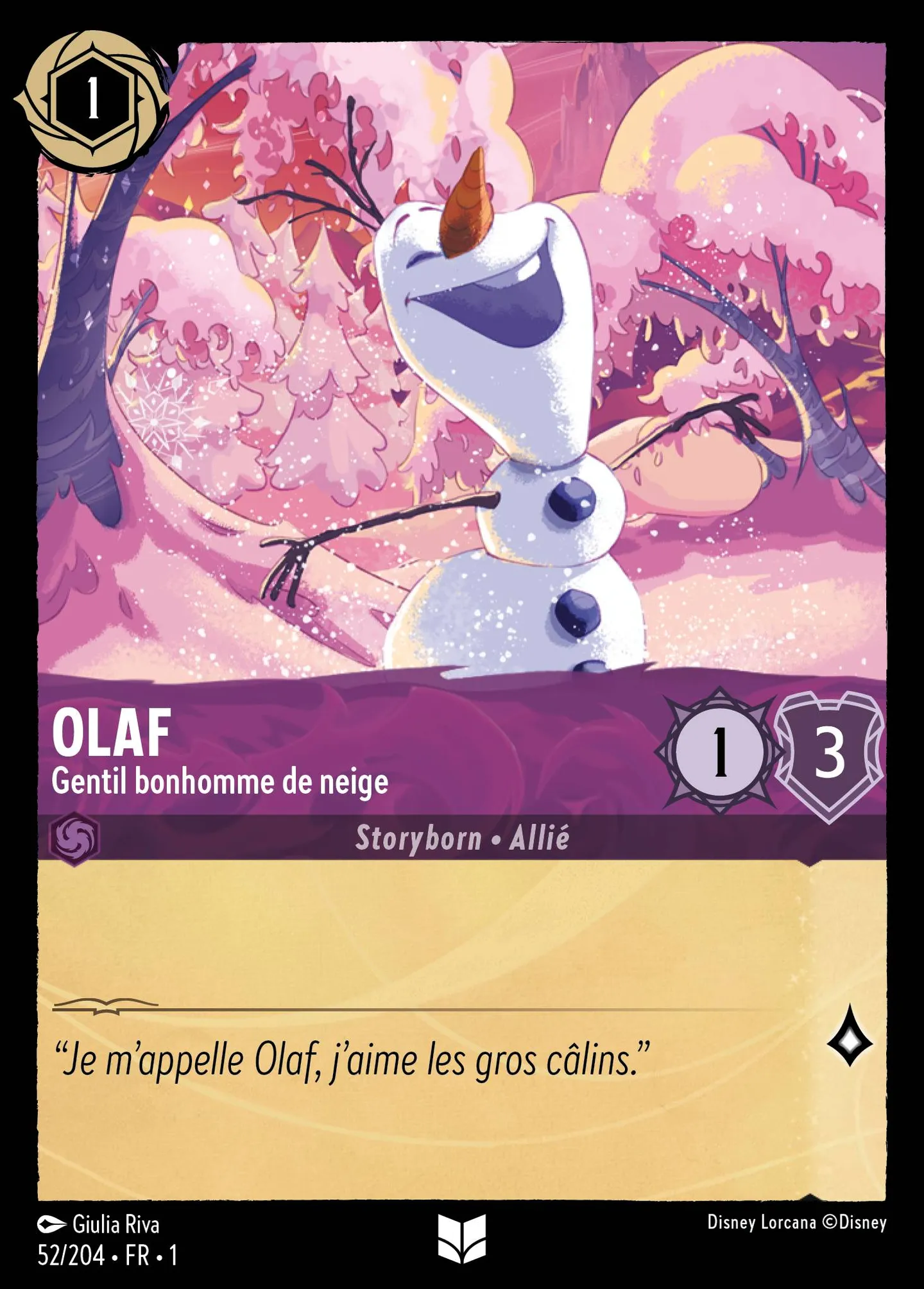 Olaf - Gentil bonhomme de neige — The First Chapter — Lorcana