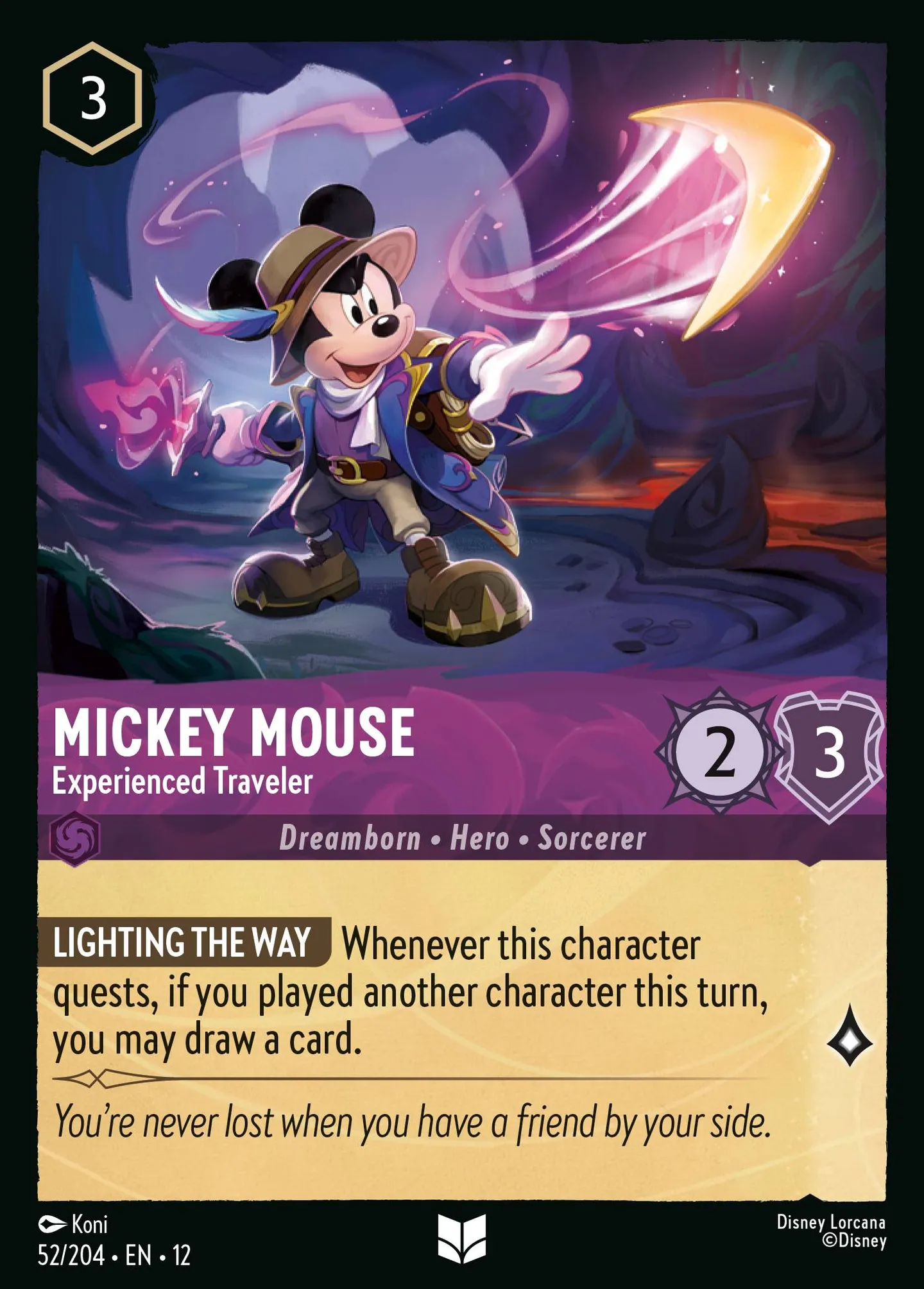 Mickey Mouse - Experienced Traveler — Wilds Unknown — Lorcana