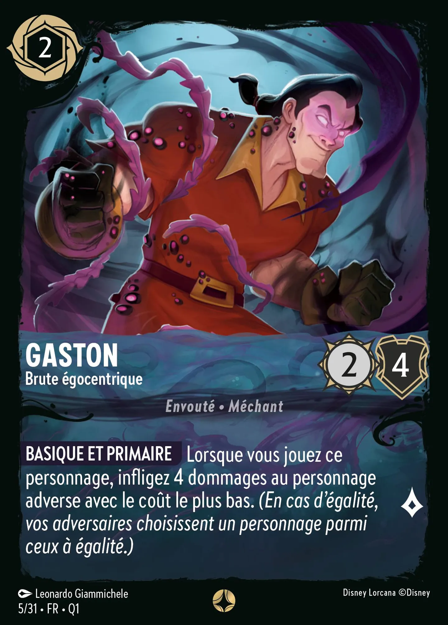 Gaston - Brute égocentrique — Illumineer's Quest: Deep Trouble — Lorcana