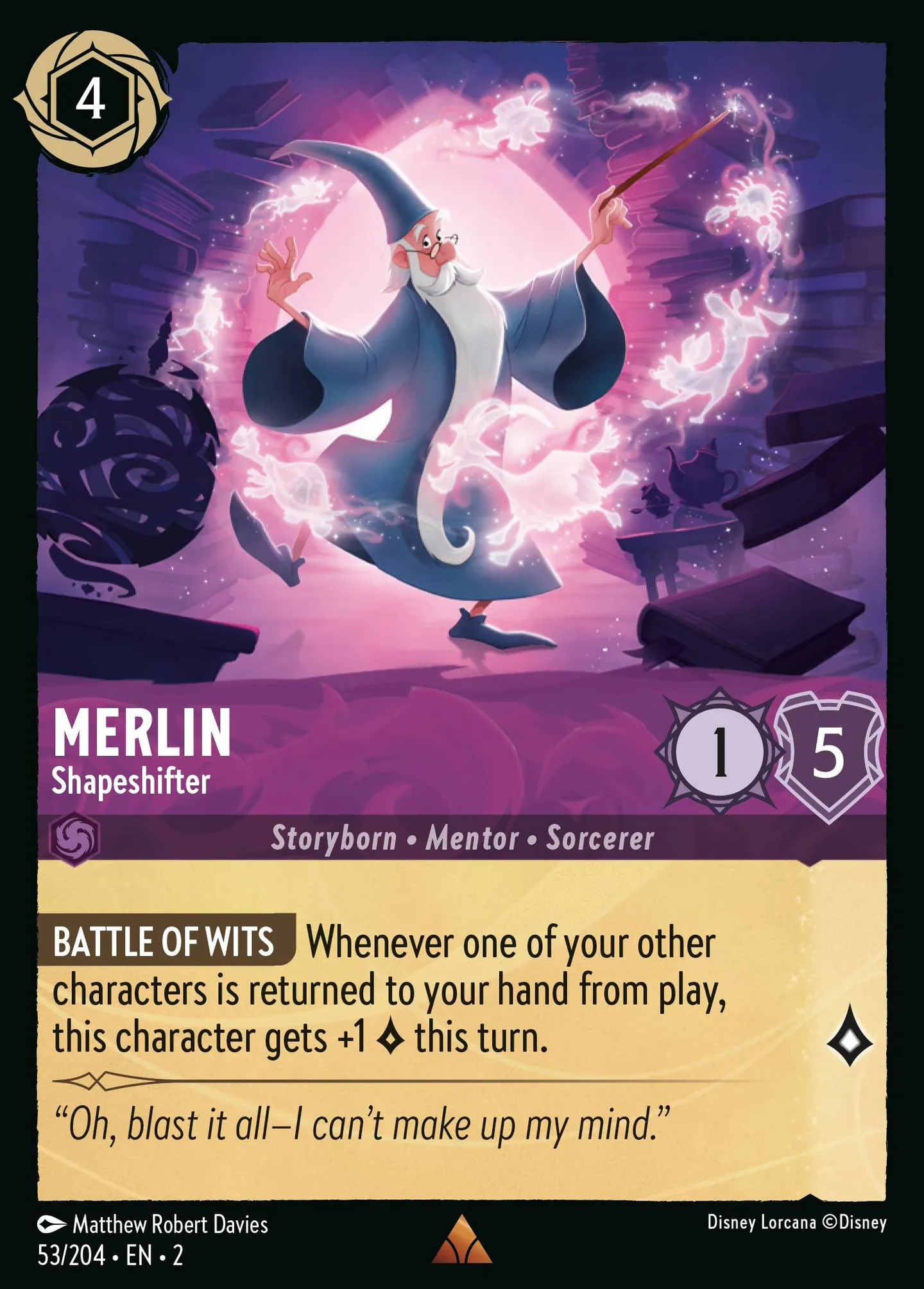 Merlin - Métamorphe — Rise of the Floodborn — Lorcana