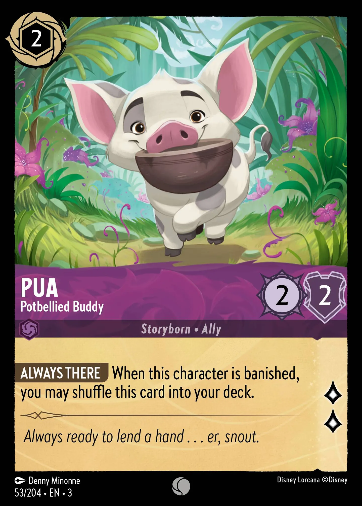 Pua - Potbellied Buddy — Into the Inklands — Lorcana