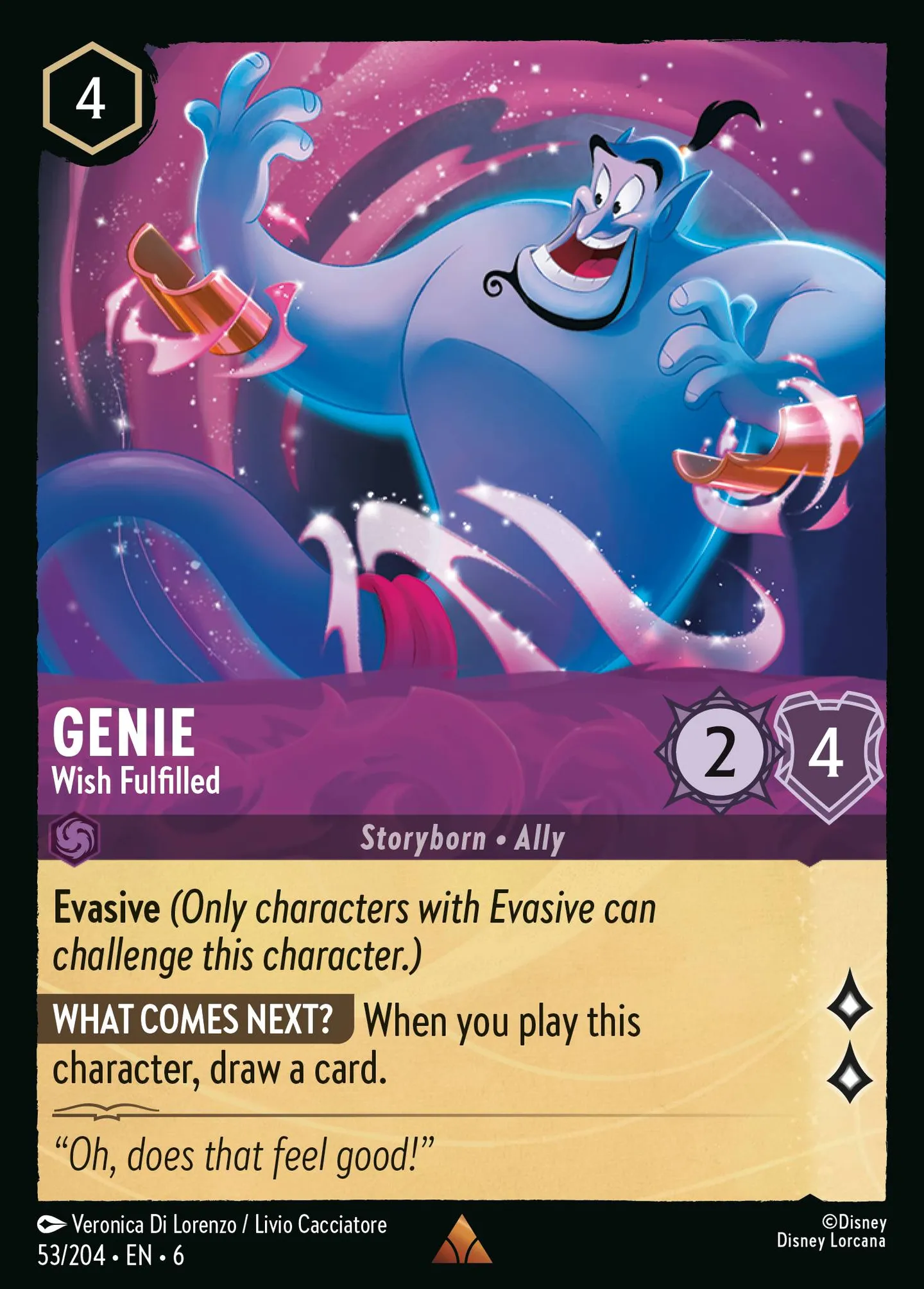 Genie - Wish Fulfilled — Azurite Sea — Lorcana