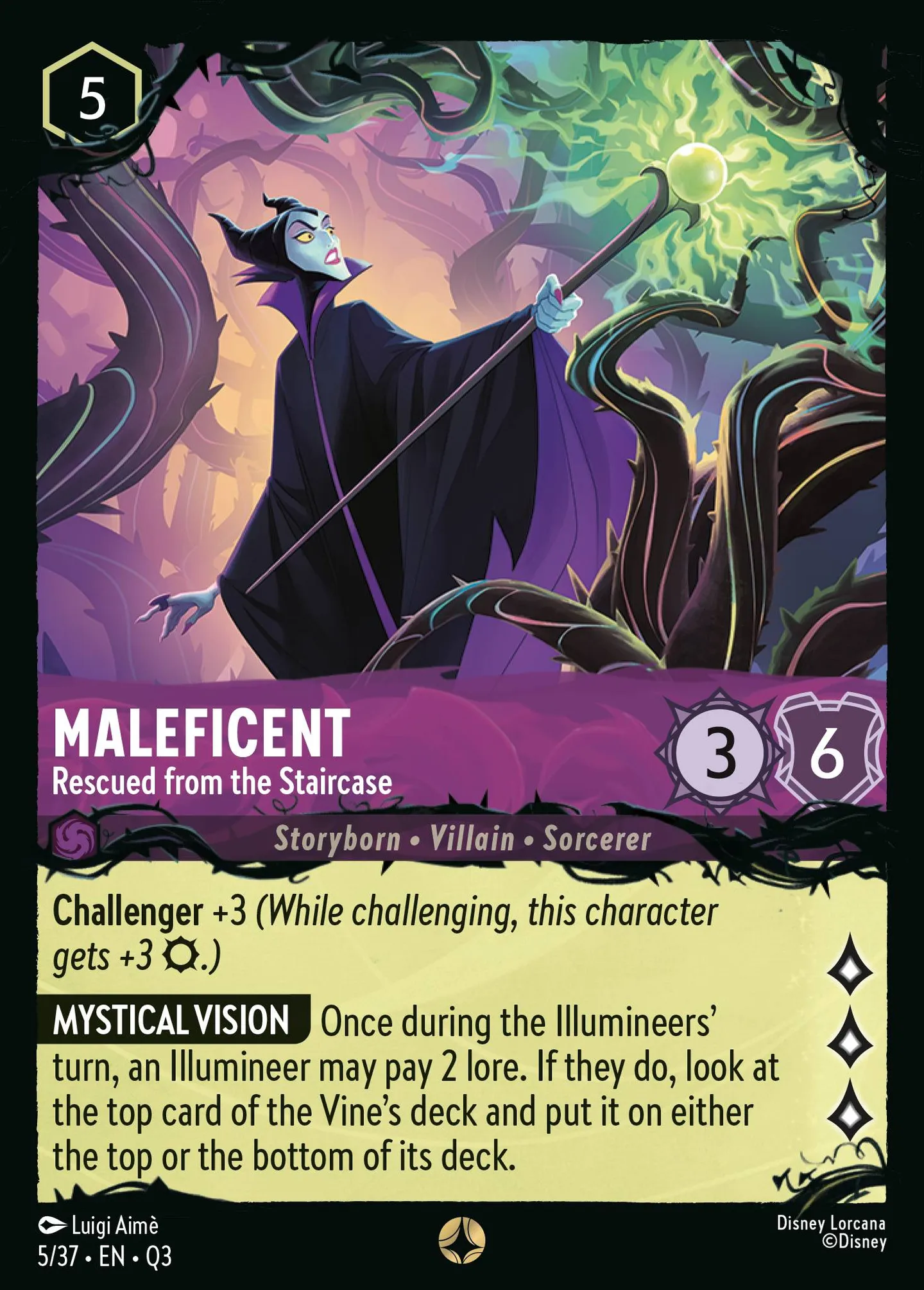 Maleficent - Rescued from the Staircase — Illumineer's Quest: The Great Hunny Rescue — Lorcana