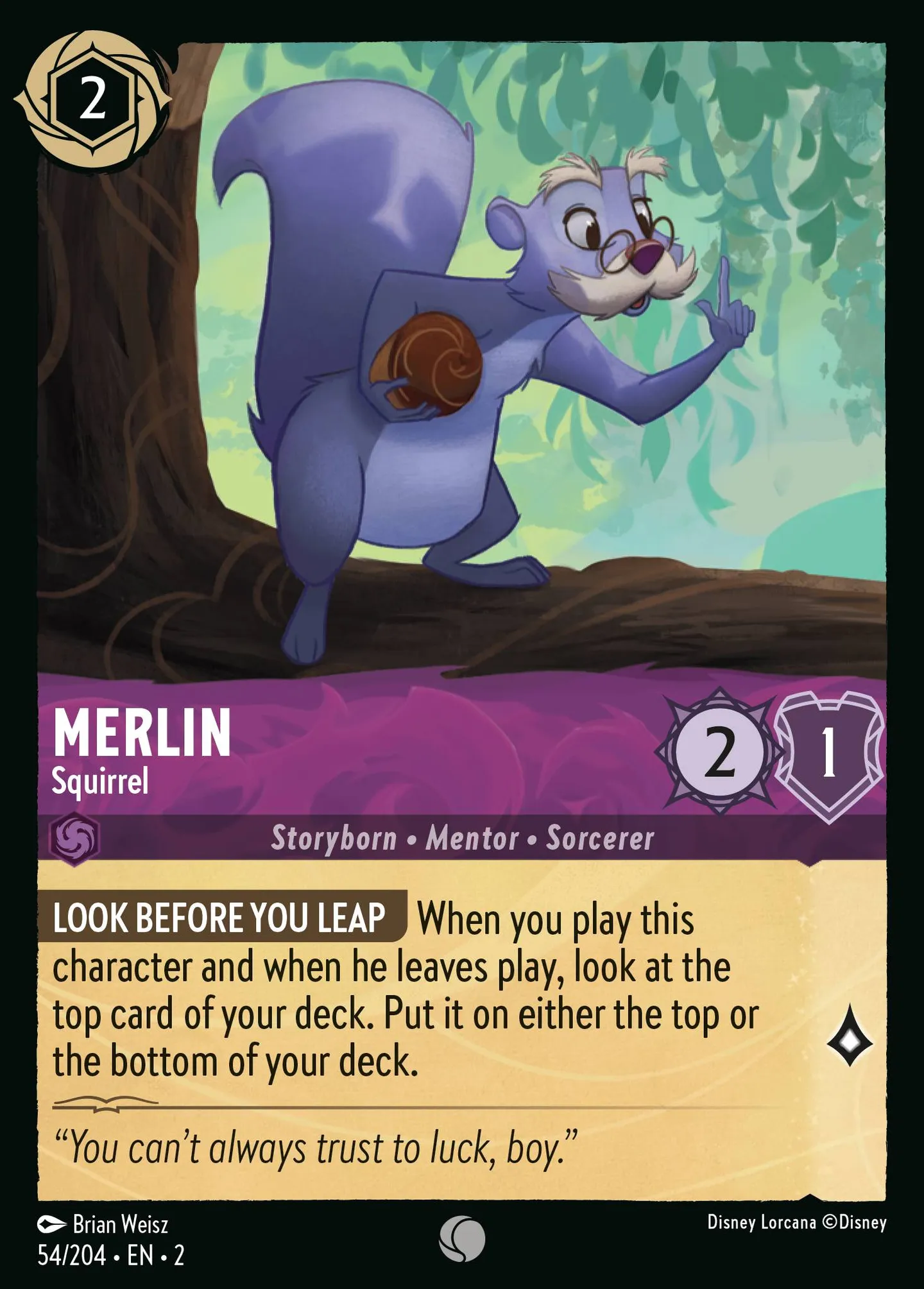 Merlin - En écureuil — Rise of the Floodborn — Lorcana
