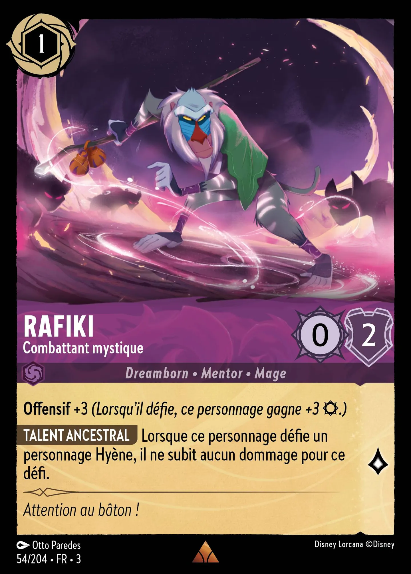 Rafiki - Combattant mystique — Into the Inklands — Lorcana