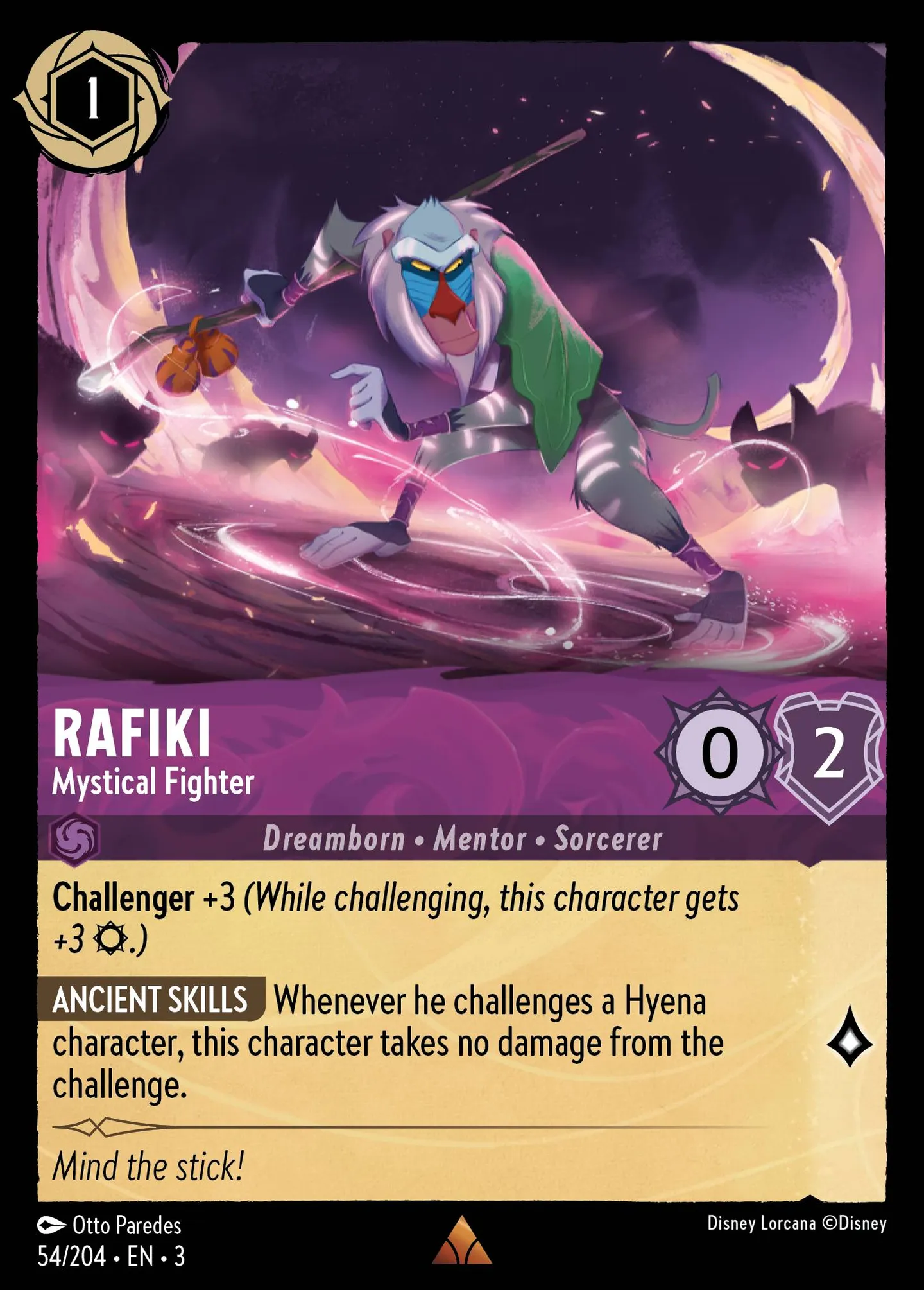 Rafiki - Mystical Fighter — Into the Inklands — Lorcana