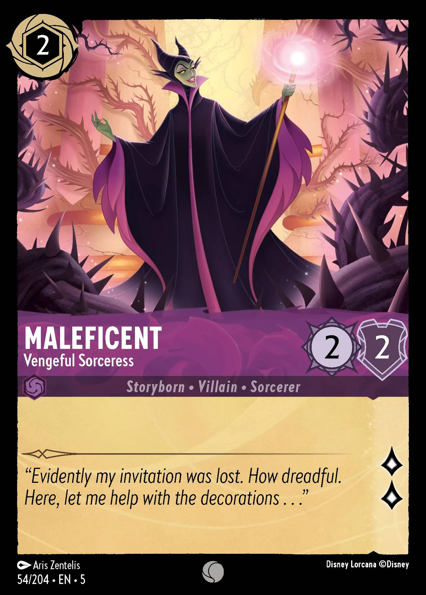 Maléfique - Sorcière revancharde — Shimmering Skies — Lorcana