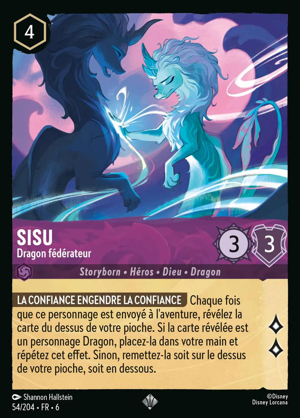 Sisu - Dragon fédérateur from Azurite Sea - Lorcana