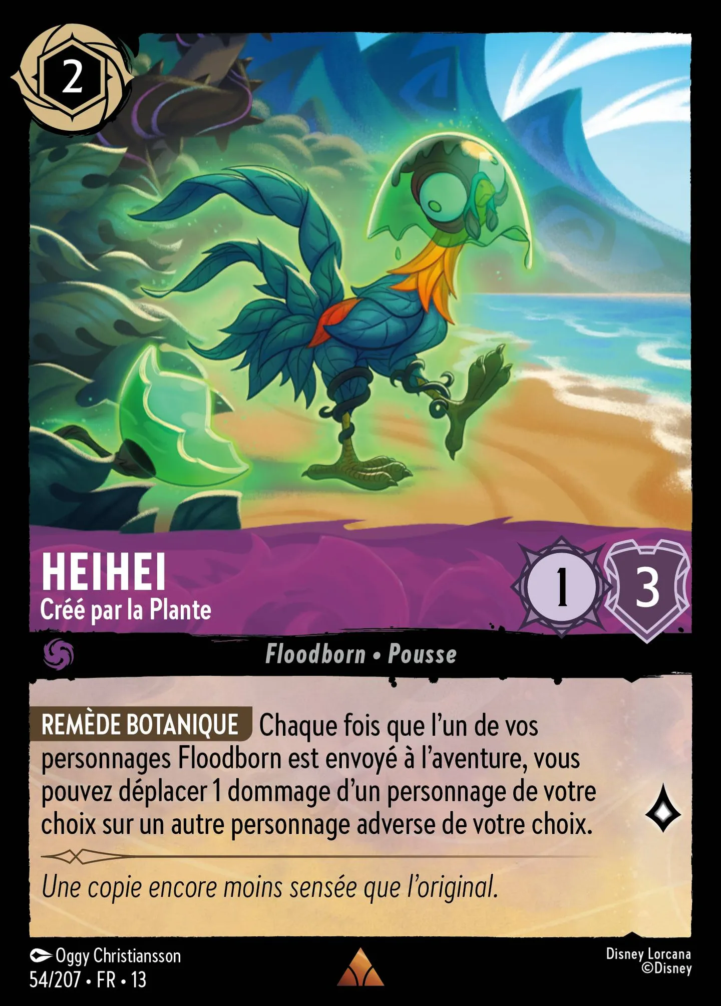 Heihei - Créé par la Plante — Attack of the Vine! — Lorcana