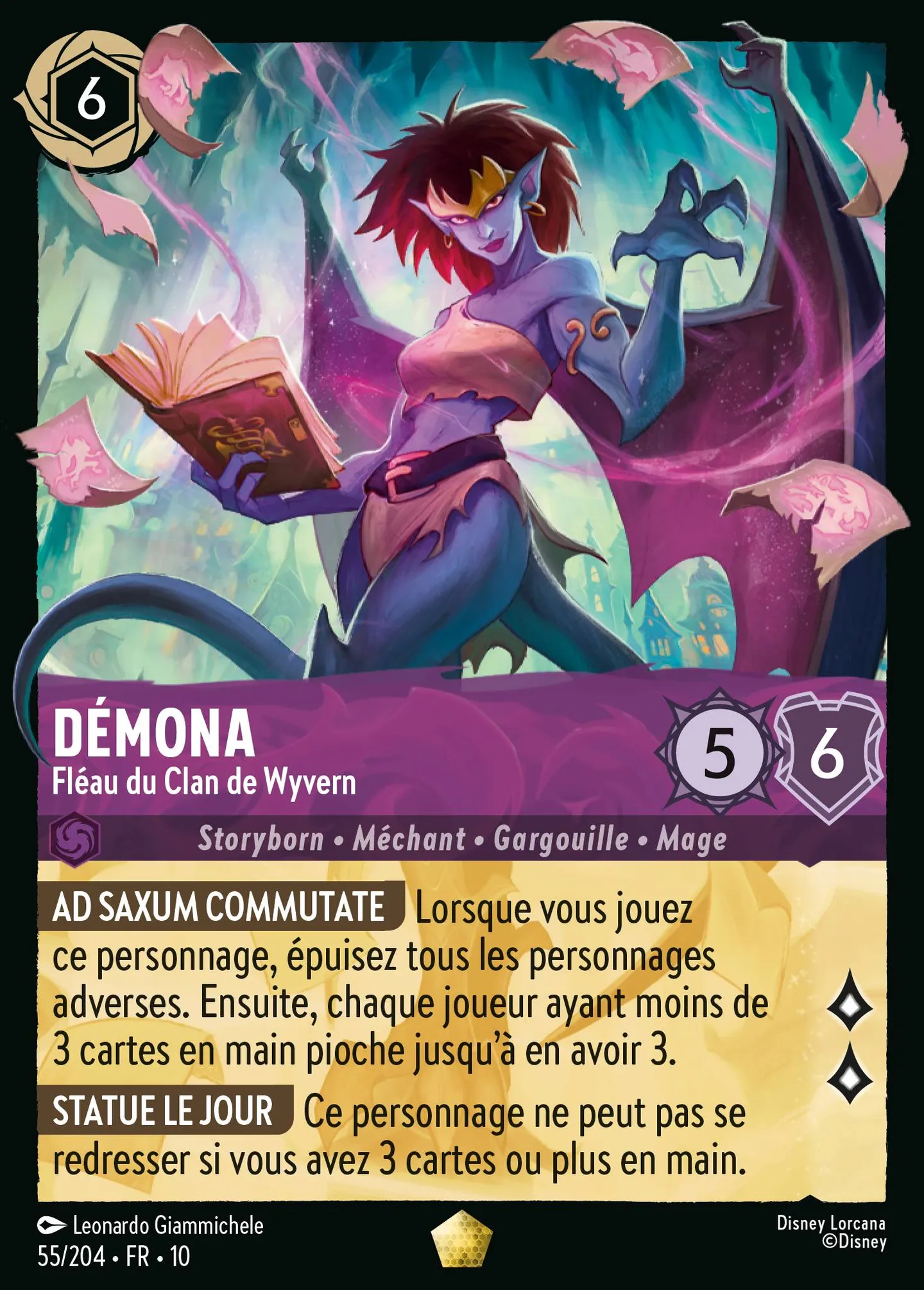 Démona - Fléau du Clan de Wyvern — Whispers in the Well — Lorcana