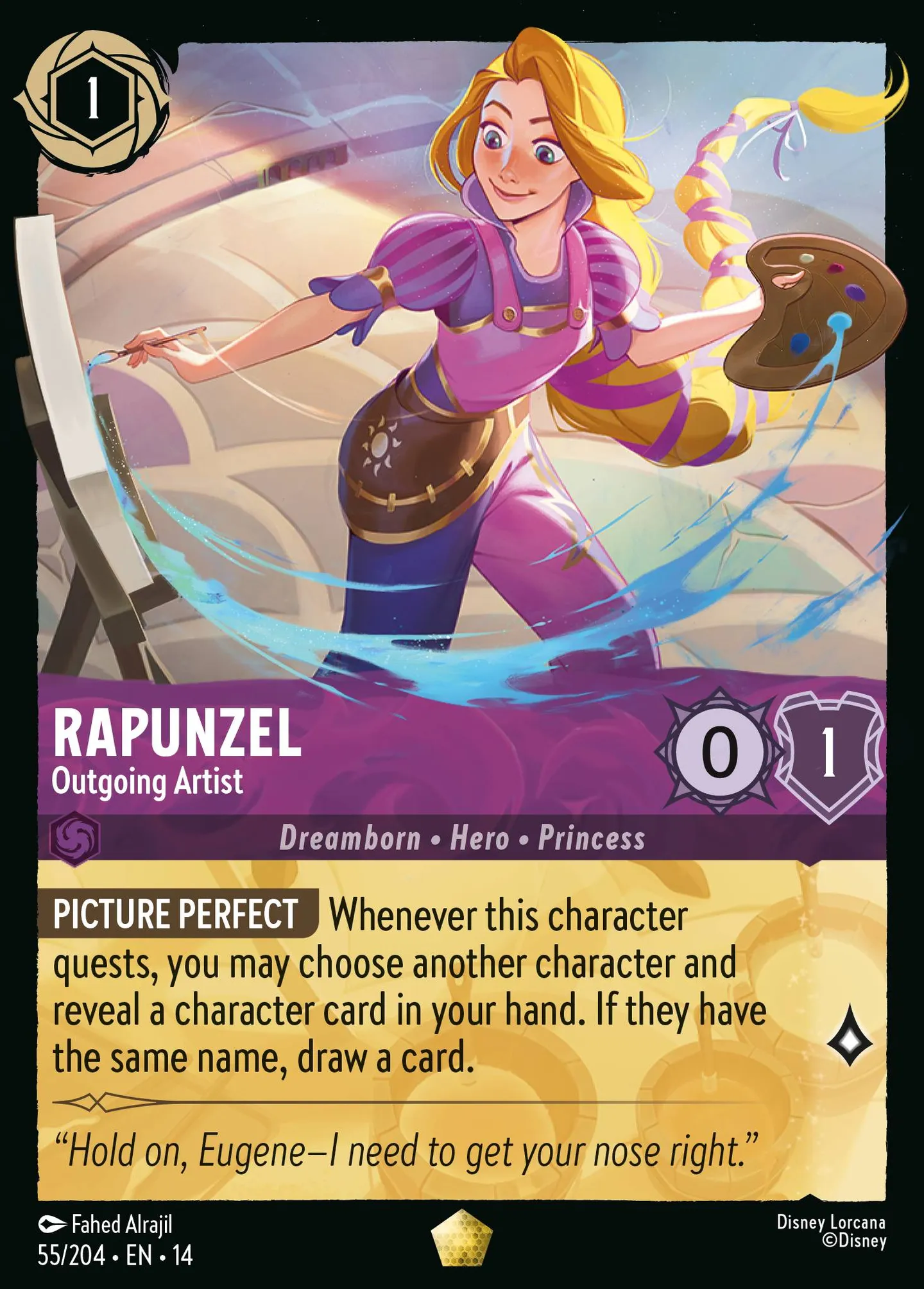 Rapunzel - Outgoing Artist — Hyperia City — Lorcana