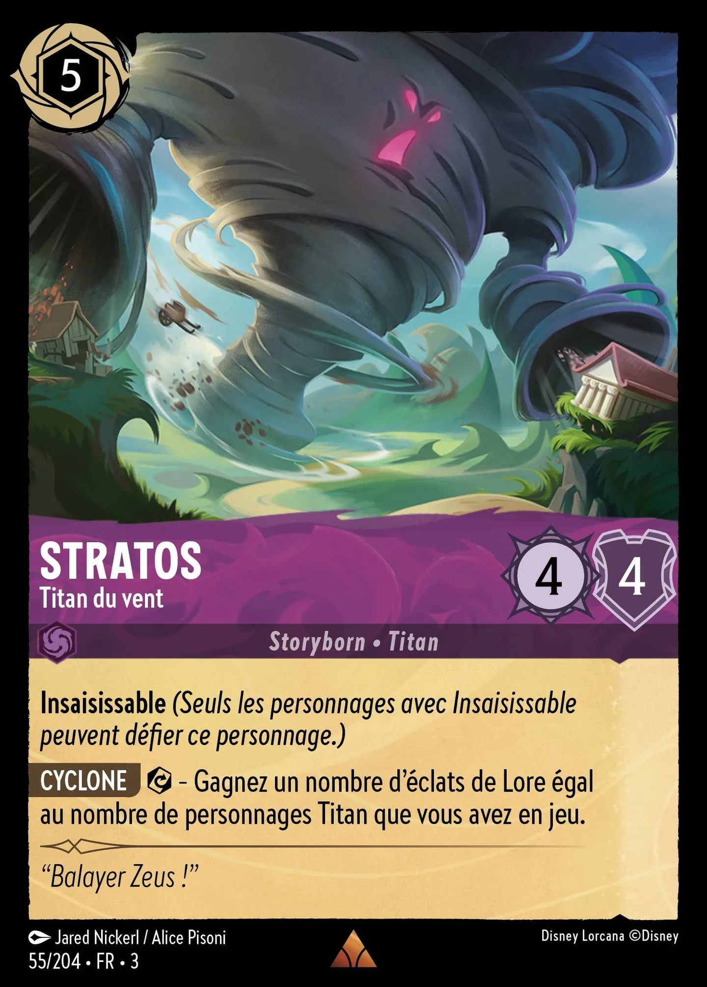 Stratos - Titan du vent — Into the Inklands — Lorcana