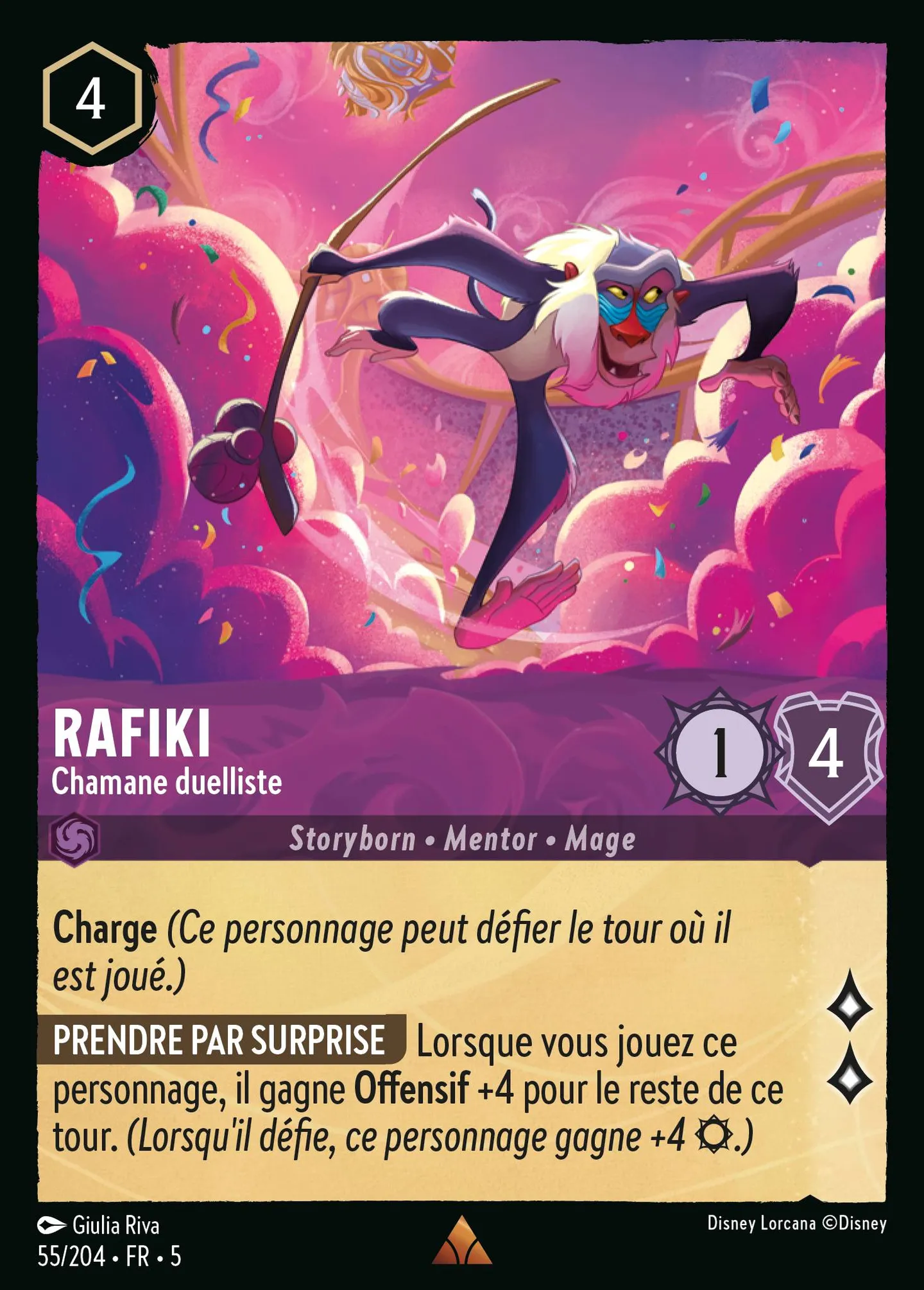 Rafiki - Chamane duelliste — Shimmering Skies — Lorcana