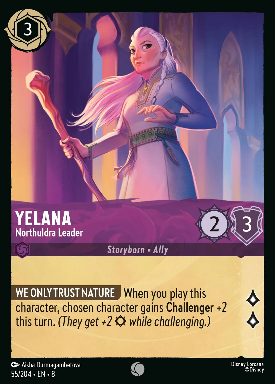 Yelana - Northuldra Leader from The Reign of Jafar - Lorcana