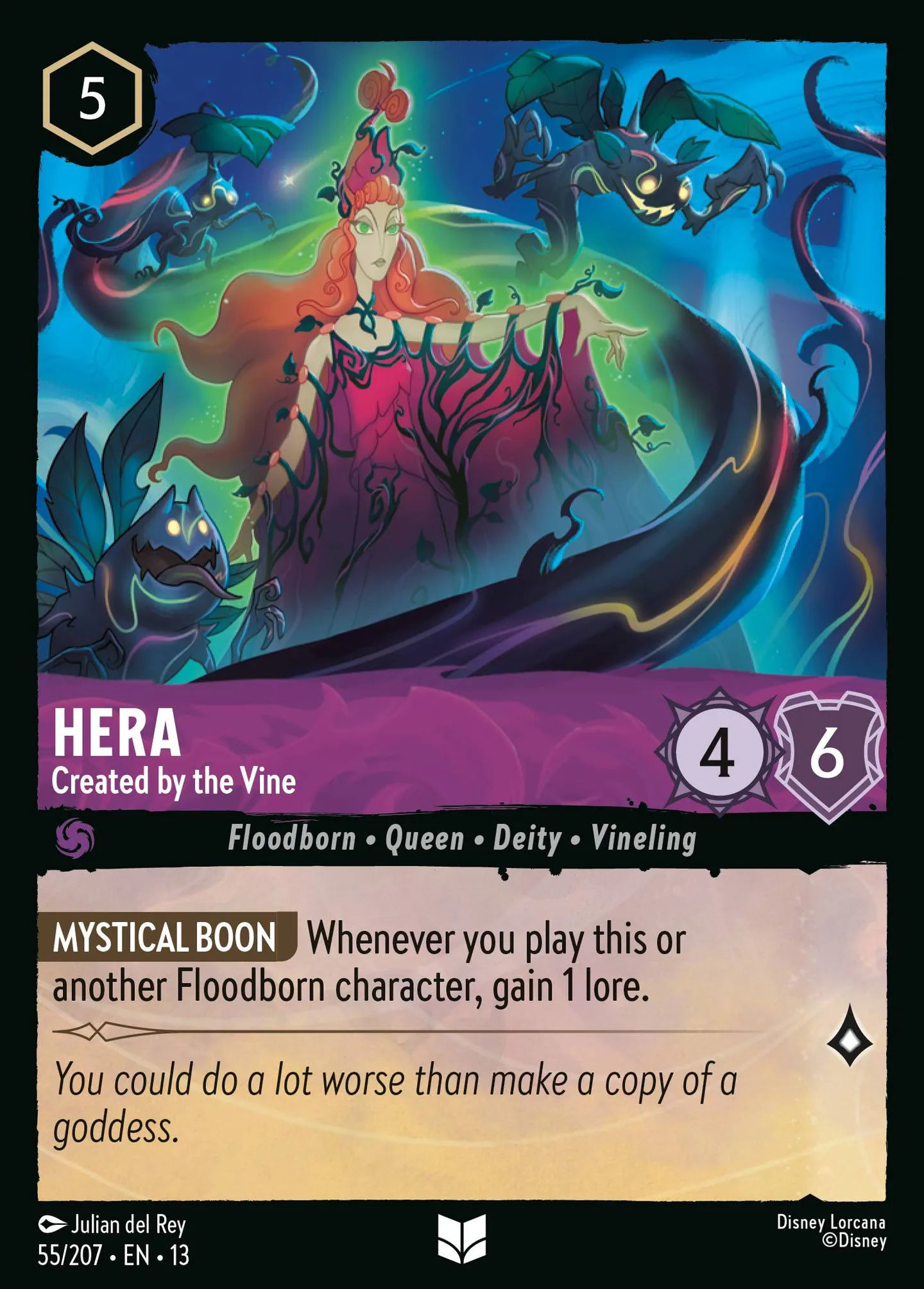 Héra - Créée par la Plante — Attack of the Vine! — Lorcana