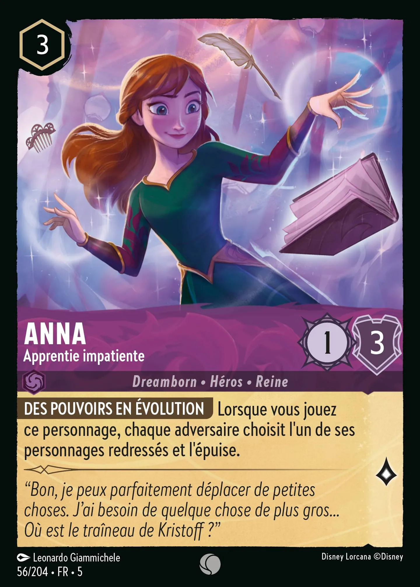 Anna - Apprentie impatiente — Shimmering Skies — Lorcana