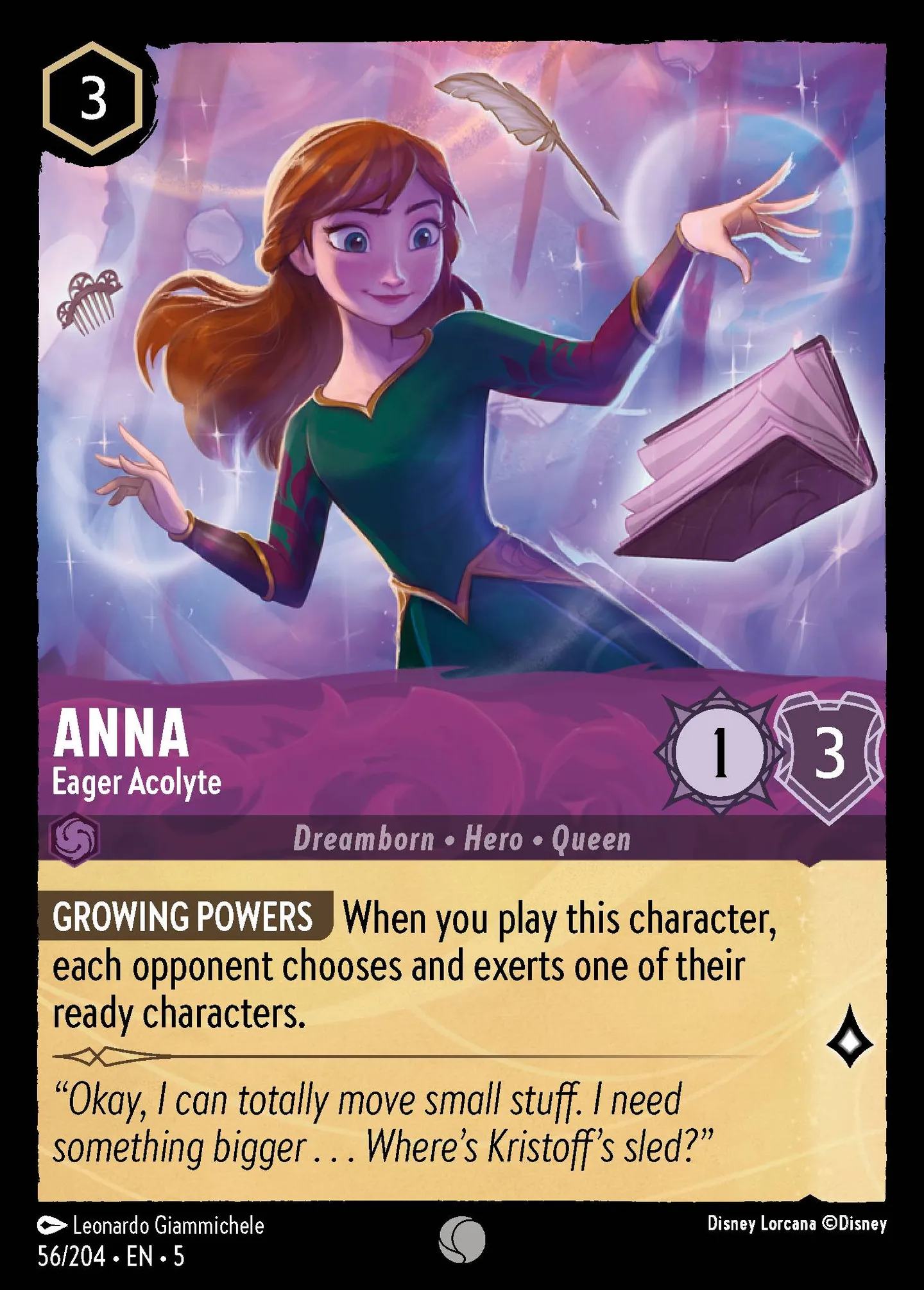 Anna - Apprentie impatiente — Shimmering Skies — Lorcana