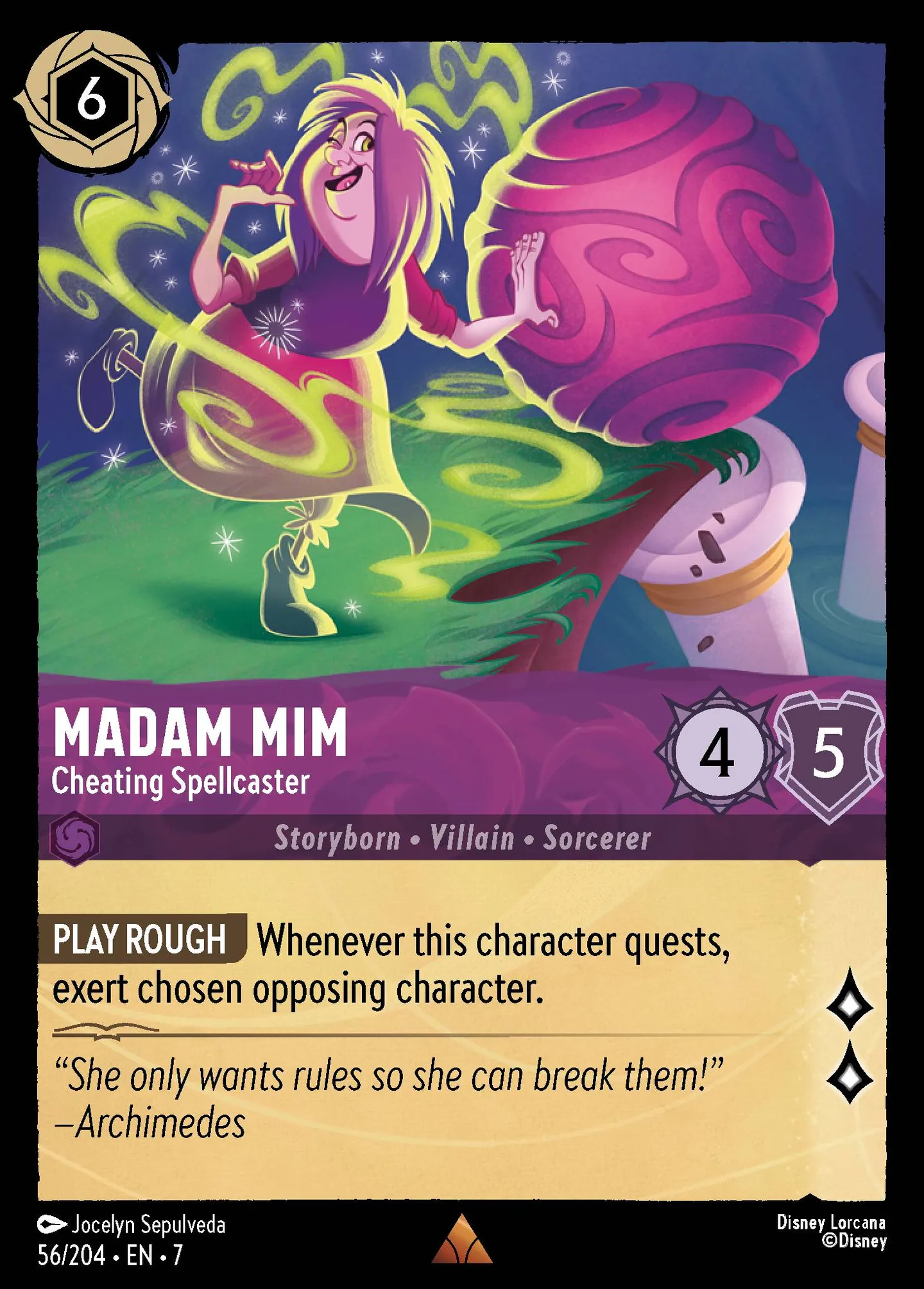 Madame Mime - Sorcière tricheuse — Archazia's Island — Lorcana