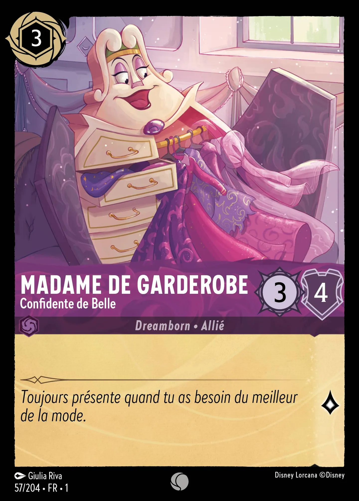 Madame de Garderobe - Confidente de Belle — The First Chapter — Lorcana