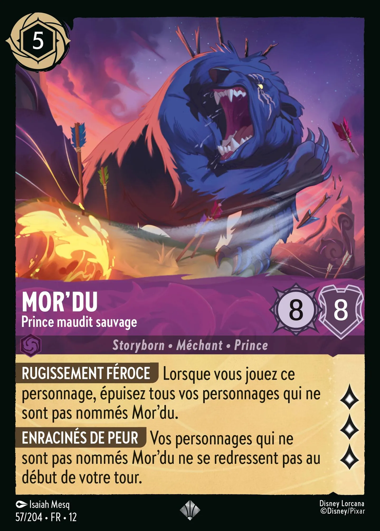 Mor'du - Prince maudit sauvage — Wilds Unknown — Lorcana