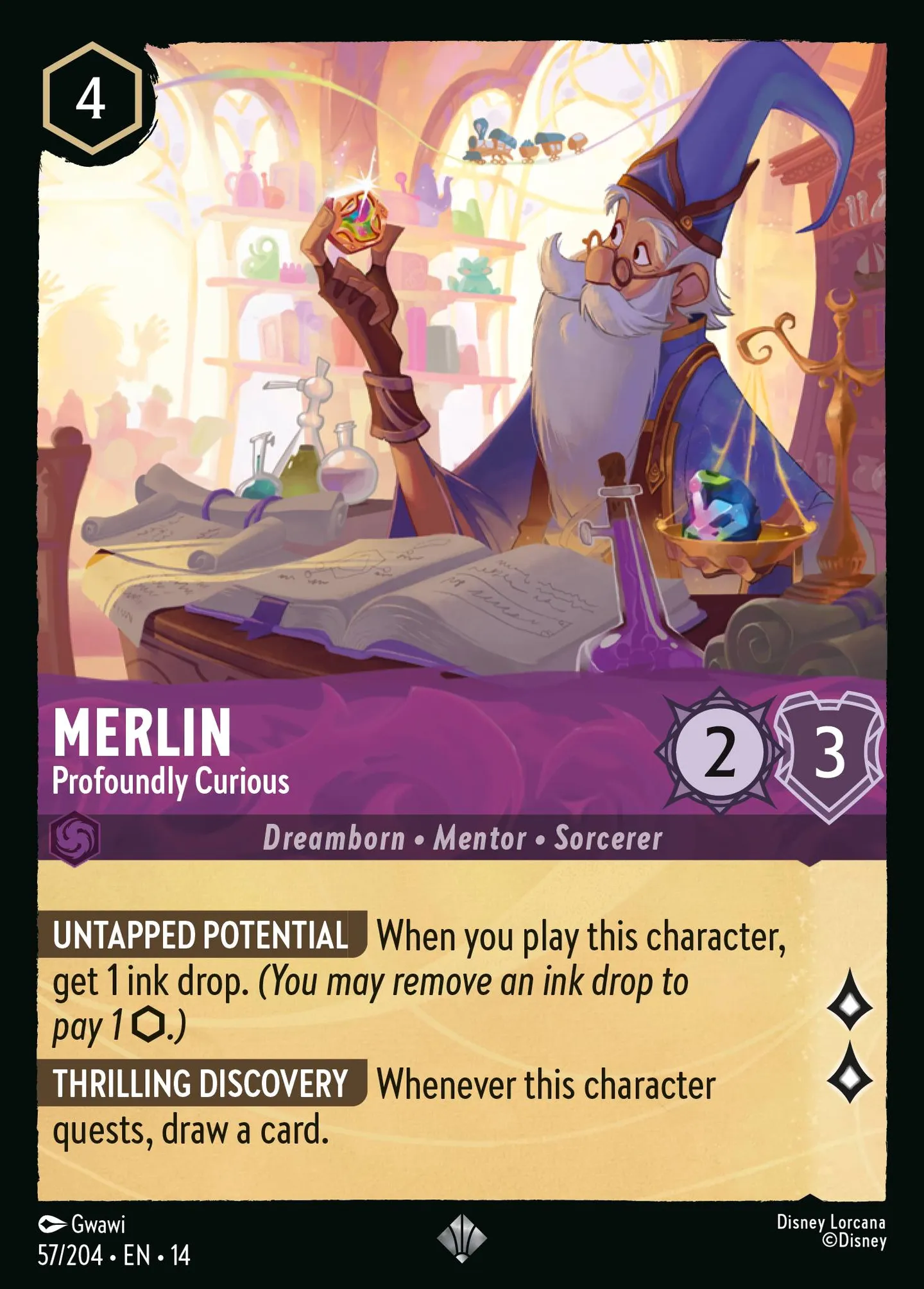Merlin - Profoundly Curious — Hyperia City — Lorcana