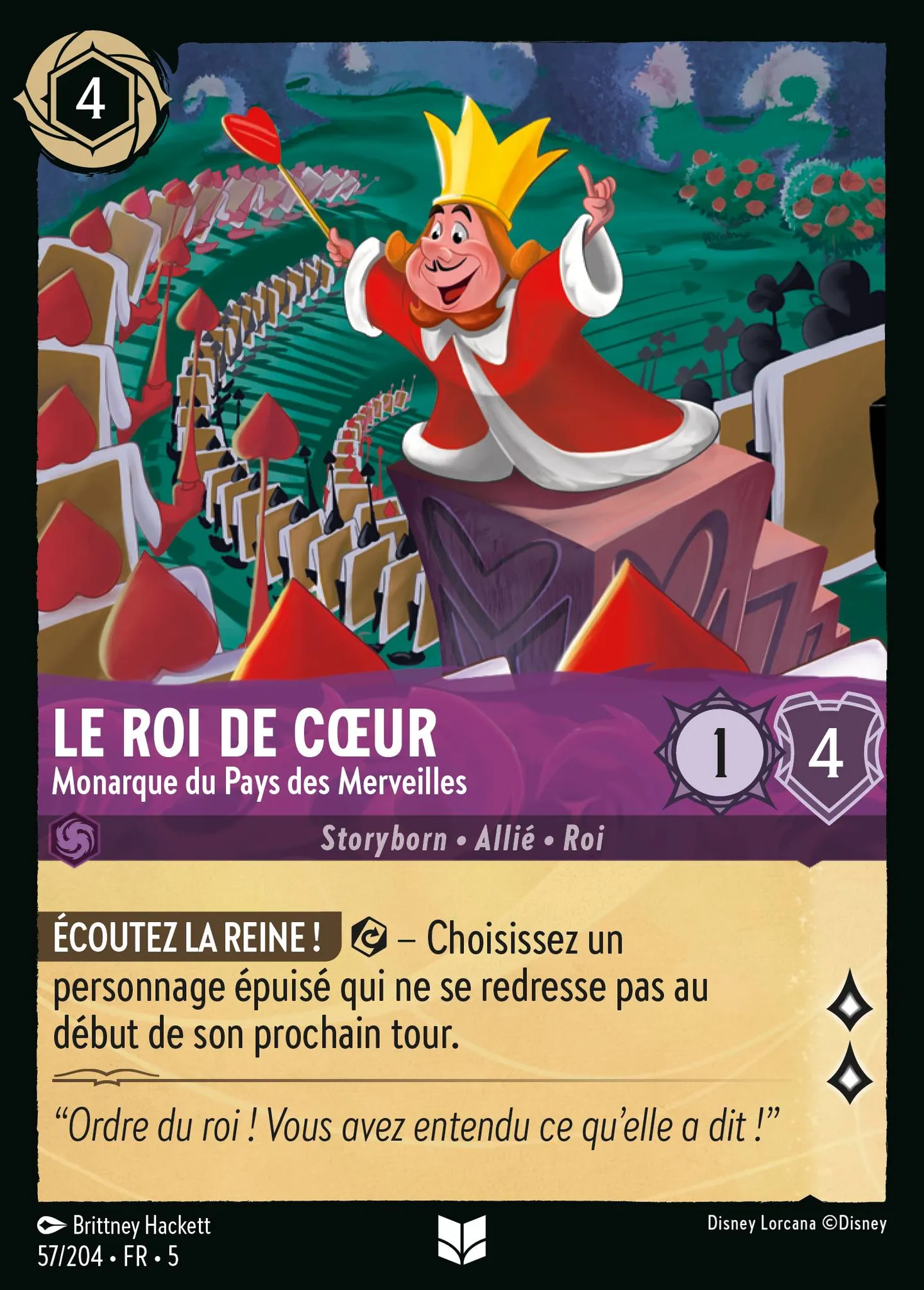 Le Roi de Cœur - Monarque du Pays des Merveilles — Shimmering Skies — Lorcana