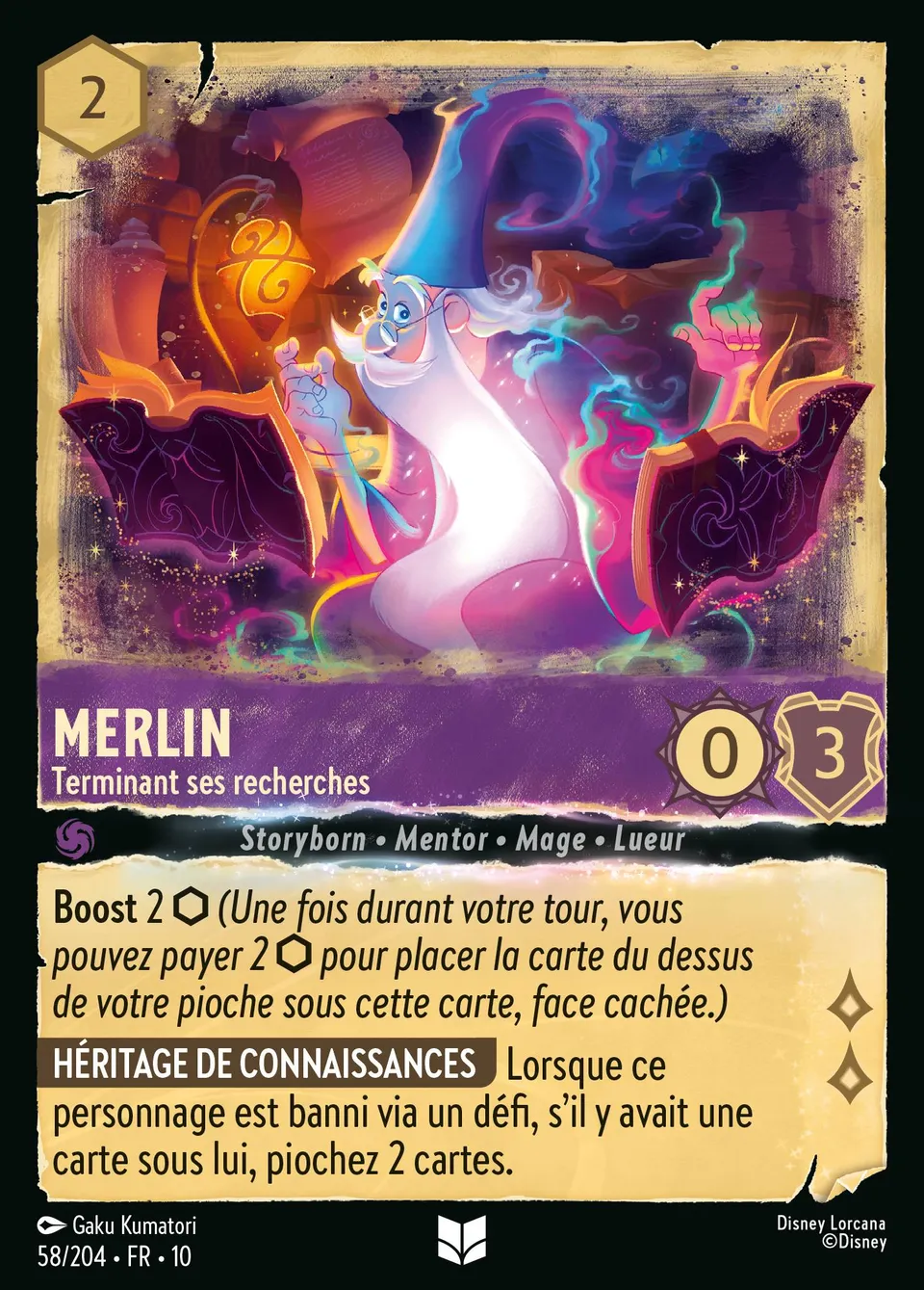 Merlin - Terminant ses recherches from Whispers in the Well - Lorcana