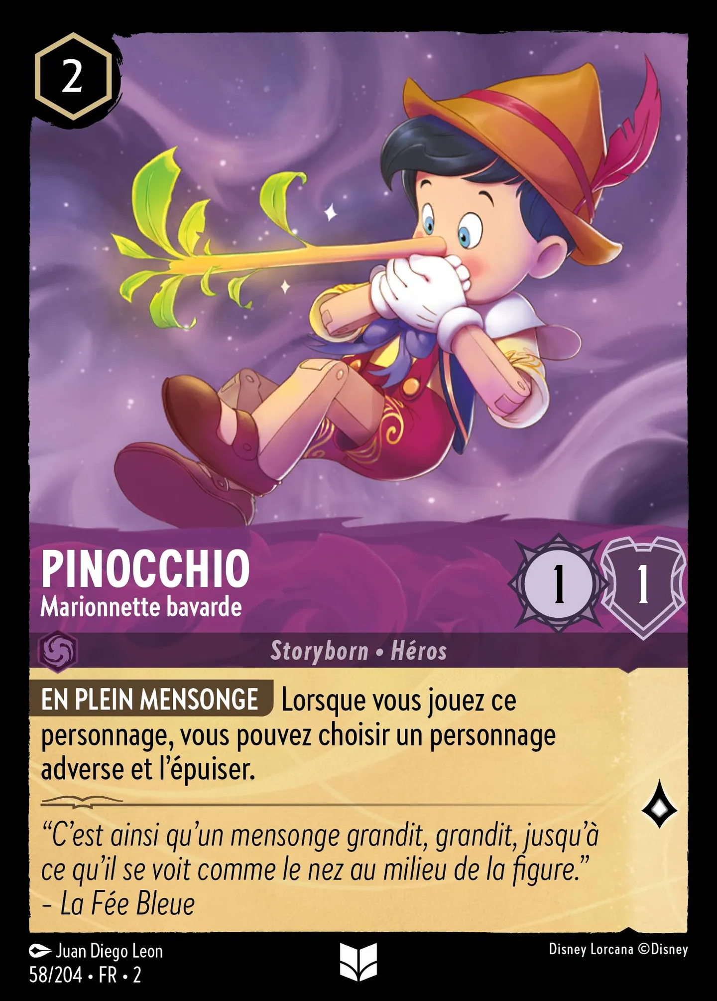 Pinocchio - Marionnette bavarde — Rise of the Floodborn — Lorcana