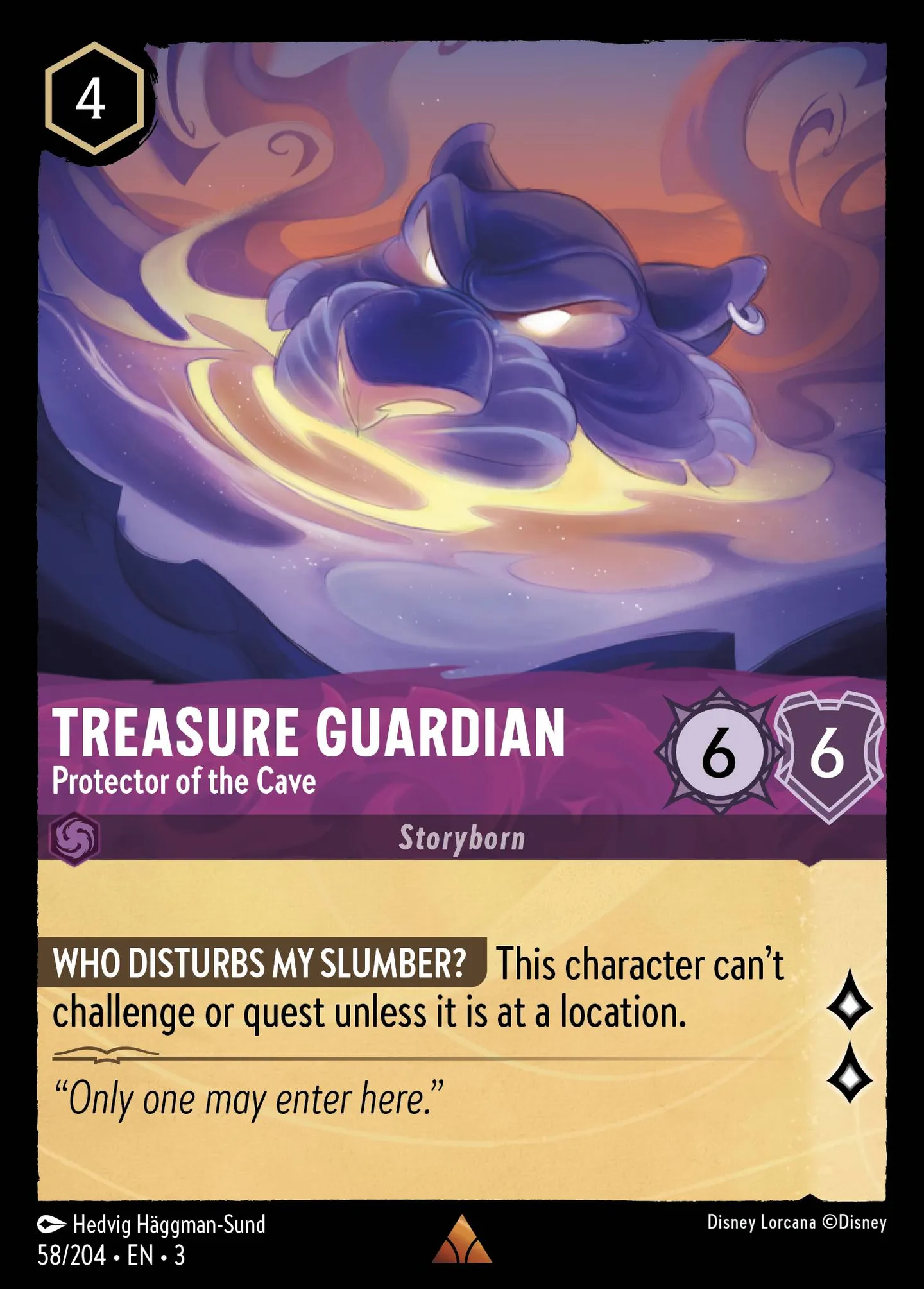 Treasure Guardian - Protector of the Cave — Into the Inklands — Lorcana
