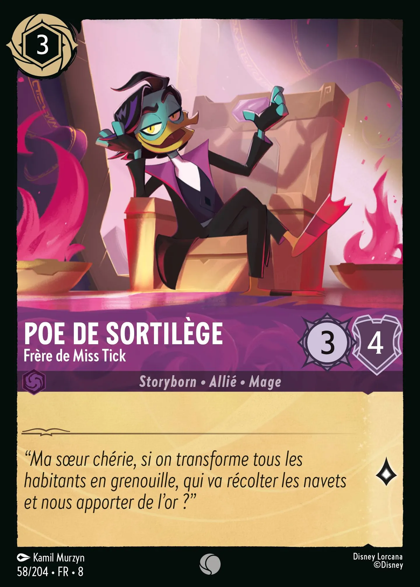 Poe De Sortilège - Frère de Miss Tick — The Reign of Jafar — Lorcana