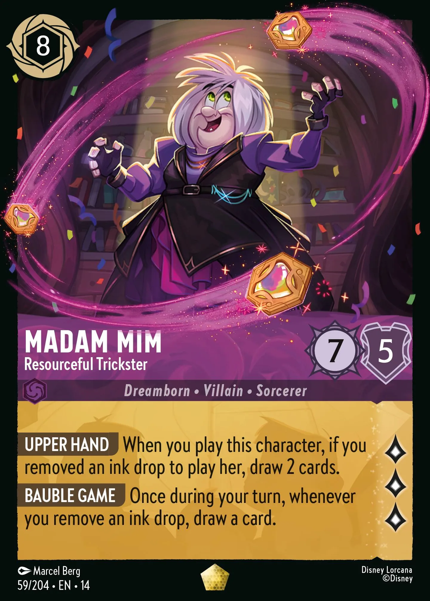Madam Mim - Resourceful Trickster — Hyperia City — Lorcana