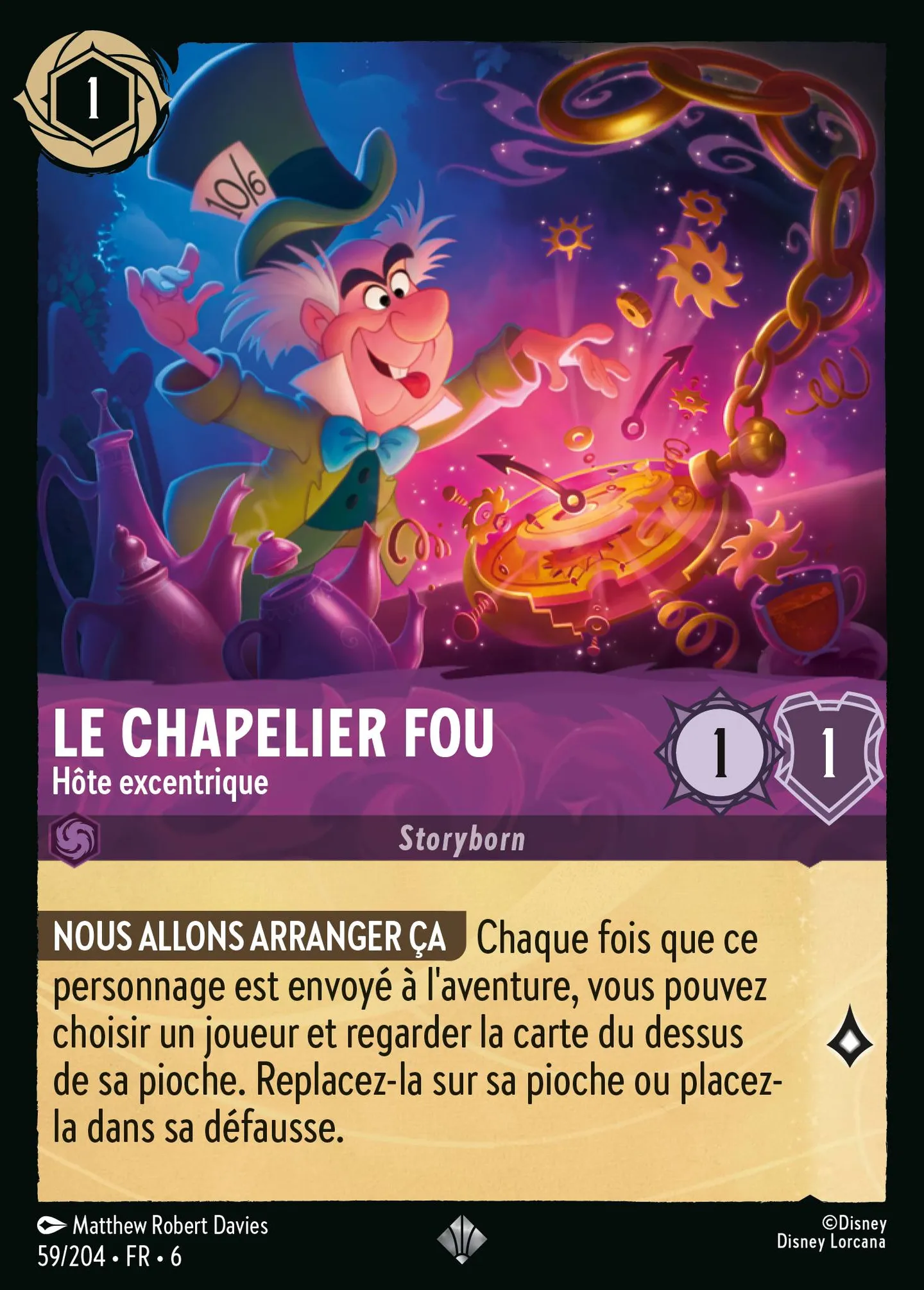 Le Chapelier Fou - Hôte excentrique — Azurite Sea — Lorcana
