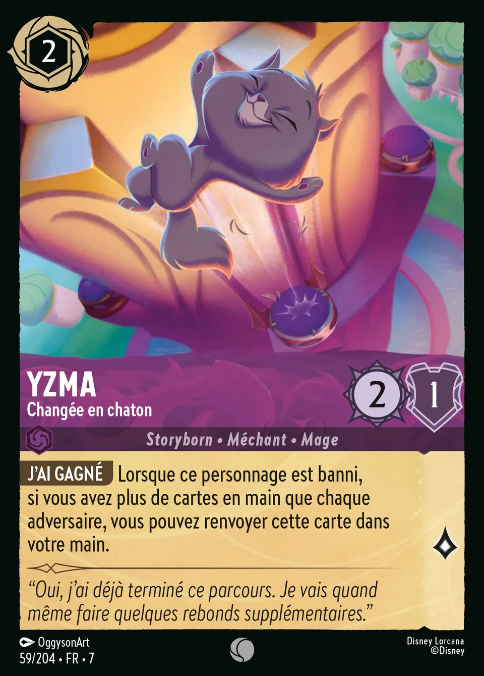Yzma - Changée en chaton from Archazia's Island - Lorcana